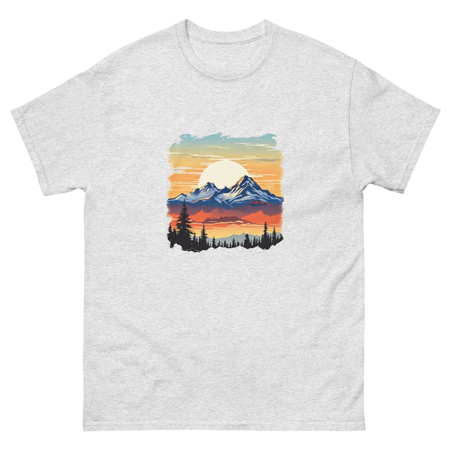 Sunset Mountains Men's Classic Tee - Men's Shirts - Discovery Co.