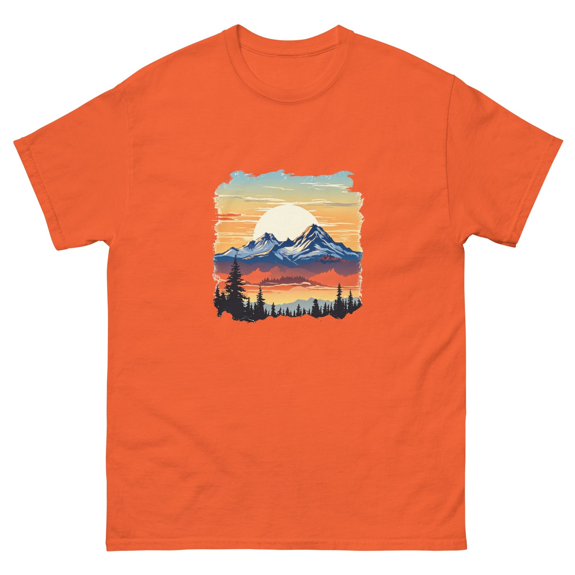 Sunset Mountains Men's Classic Tee - Men's Shirts - Discovery Co.