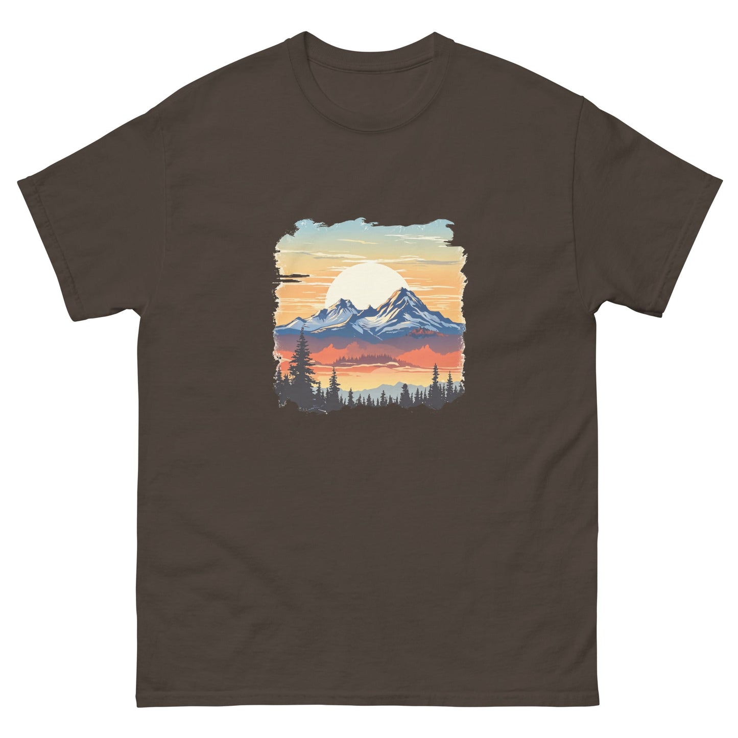 Sunset Mountains Men's Classic Tee - Men's Shirts - Discovery Co.