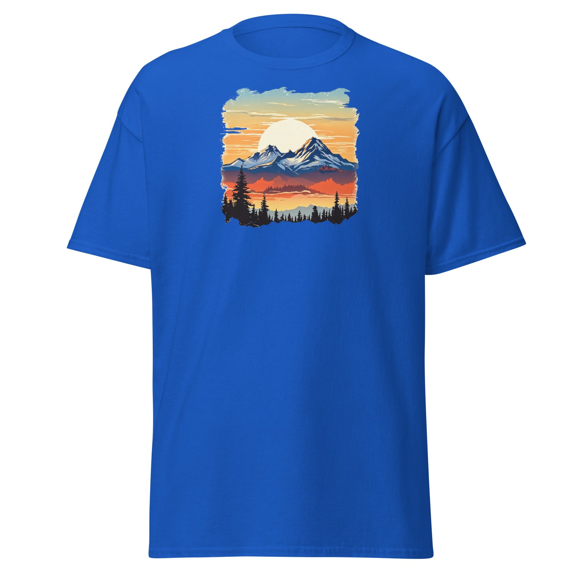 Sunset Mountains Men's (Unisex) Classic Tee - Men's Shirts - Discovery Co.