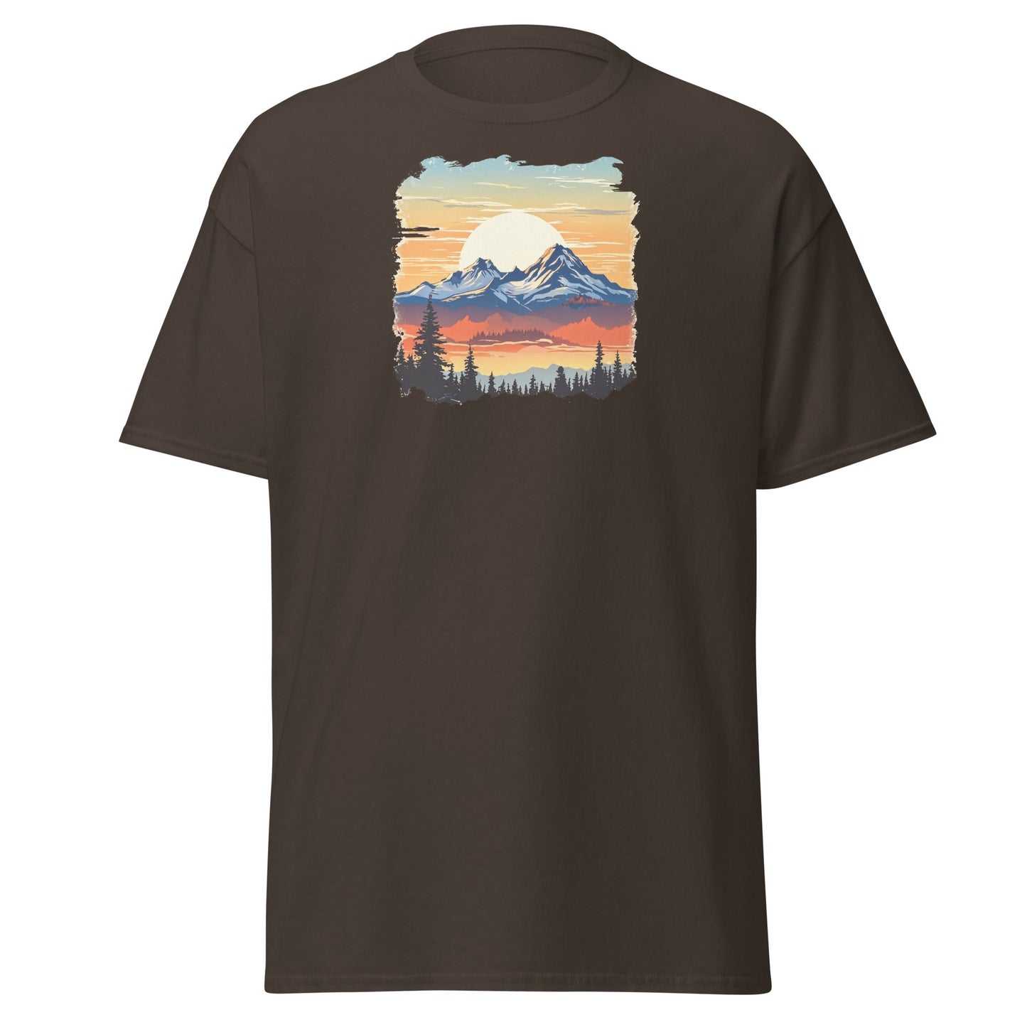Sunset Mountains Men's (Unisex) Classic Tee - Men's Shirts - Discovery Co.