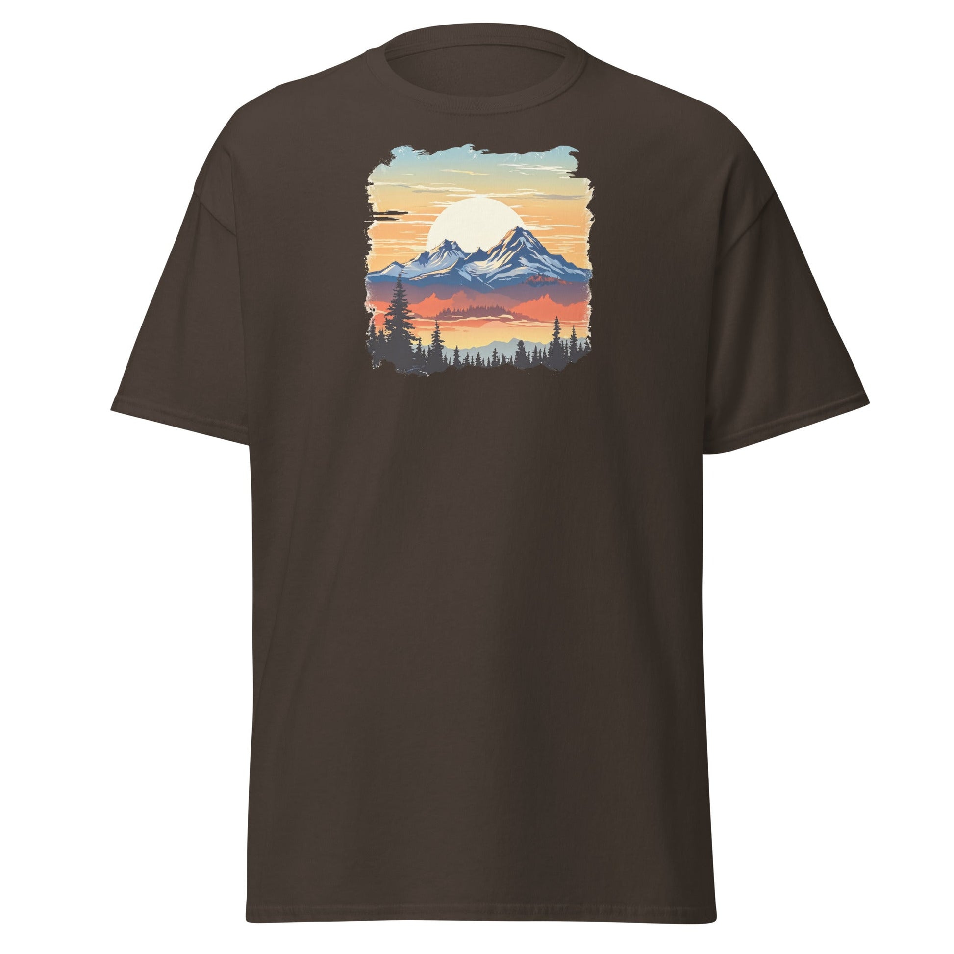 Sunset Mountains Men's (Unisex) Classic Tee - Men's Shirts - Discovery Co.