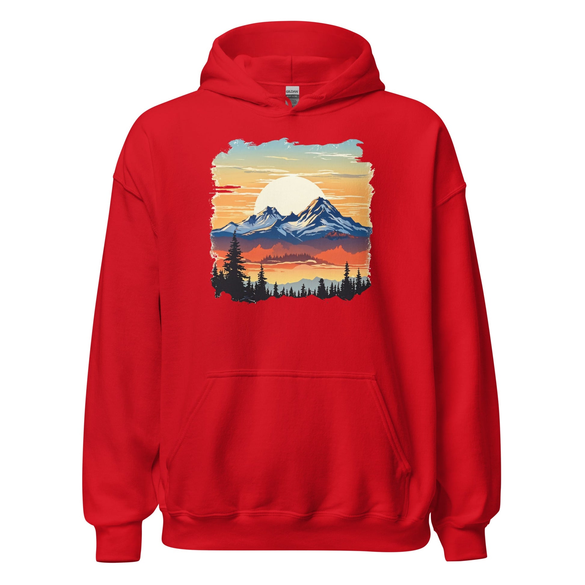 Sunset Mountains Men's (Unisex) Hoodie - Hoodies - Discovery Co.