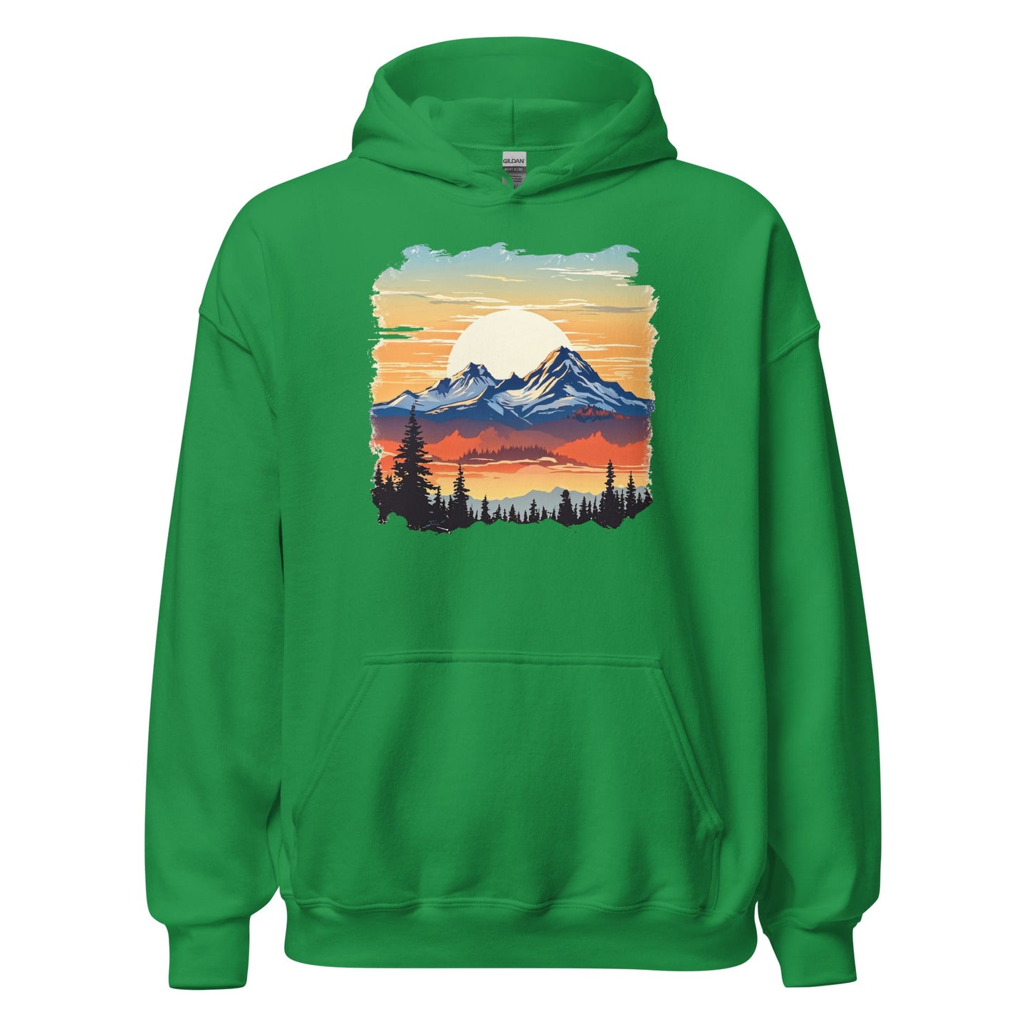 Sunset Mountains Men's (Unisex) Hoodie - Hoodies - Discovery Co.