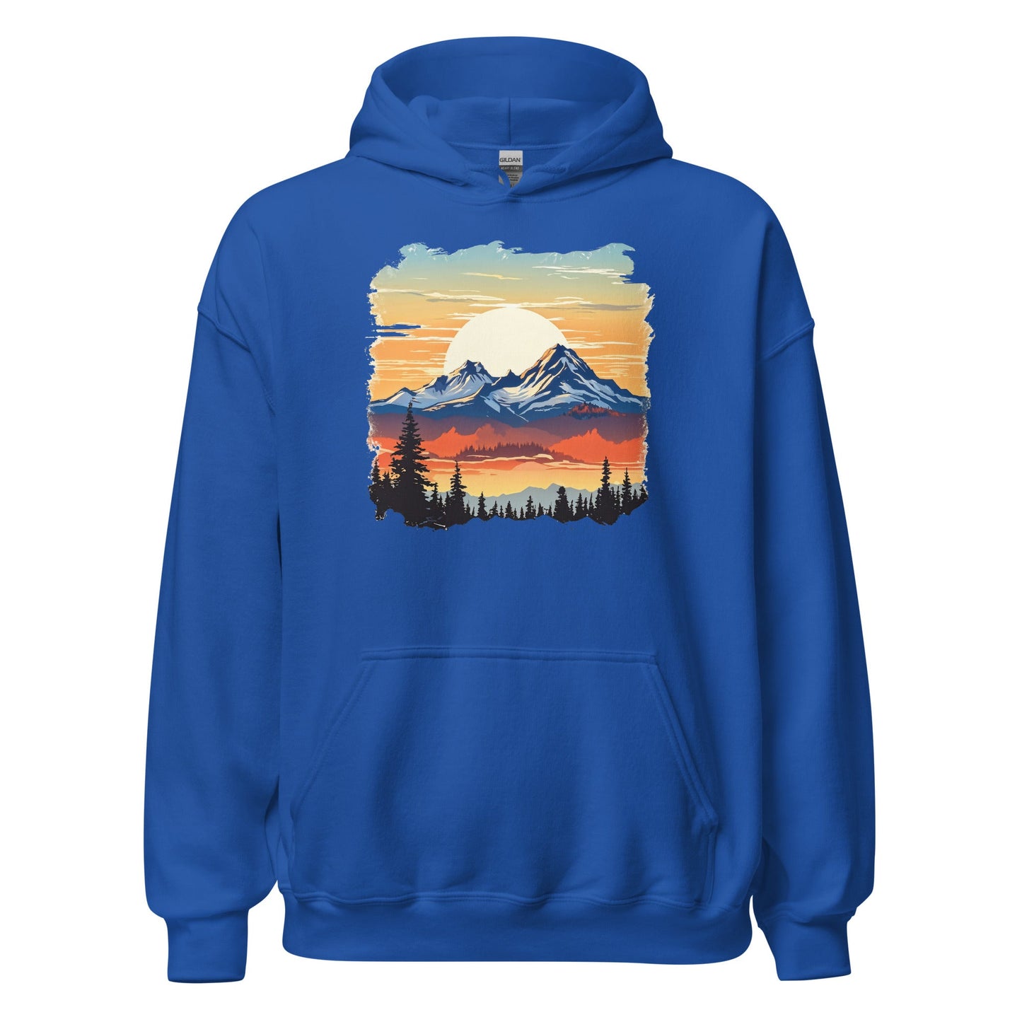 Sunset Mountains Men's (Unisex) Hoodie - Hoodies - Discovery Co.