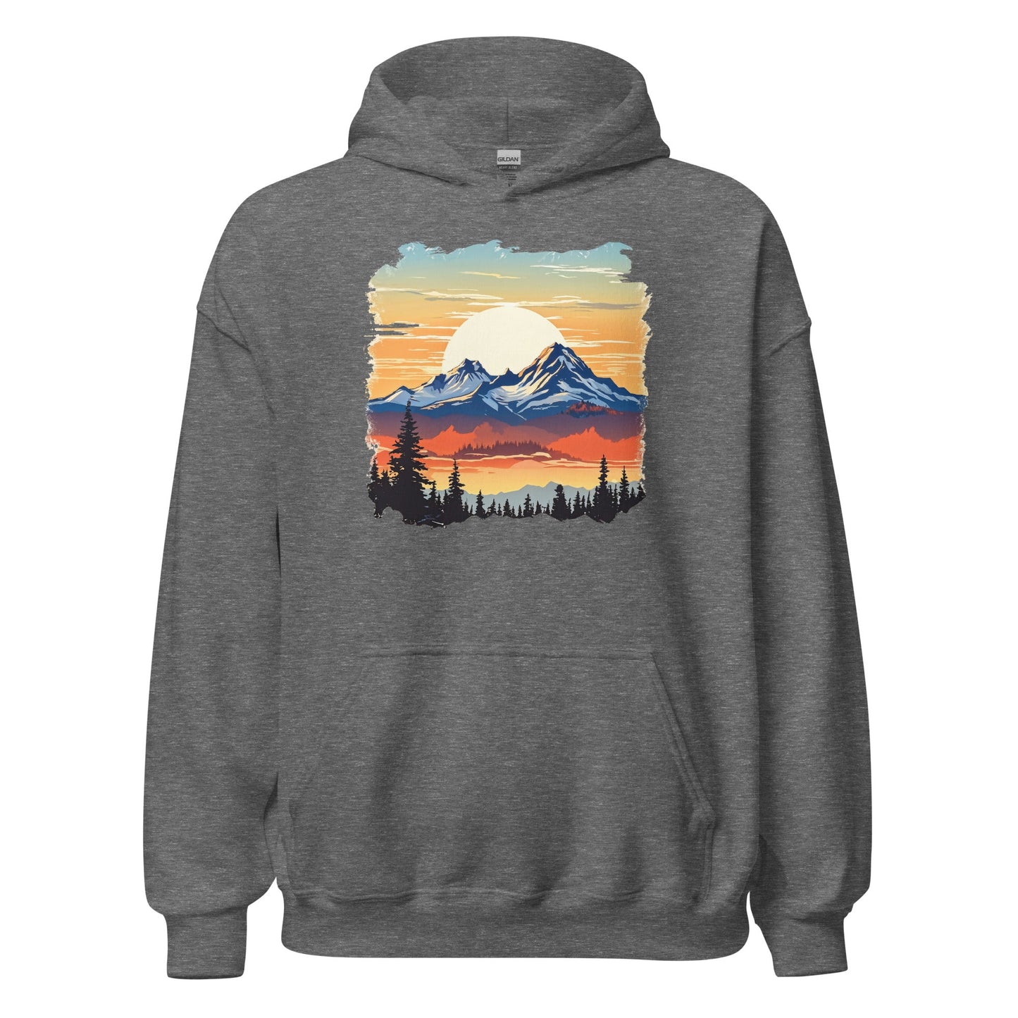 Sunset Mountains Men's (Unisex) Hoodie - Hoodies - Discovery Co.