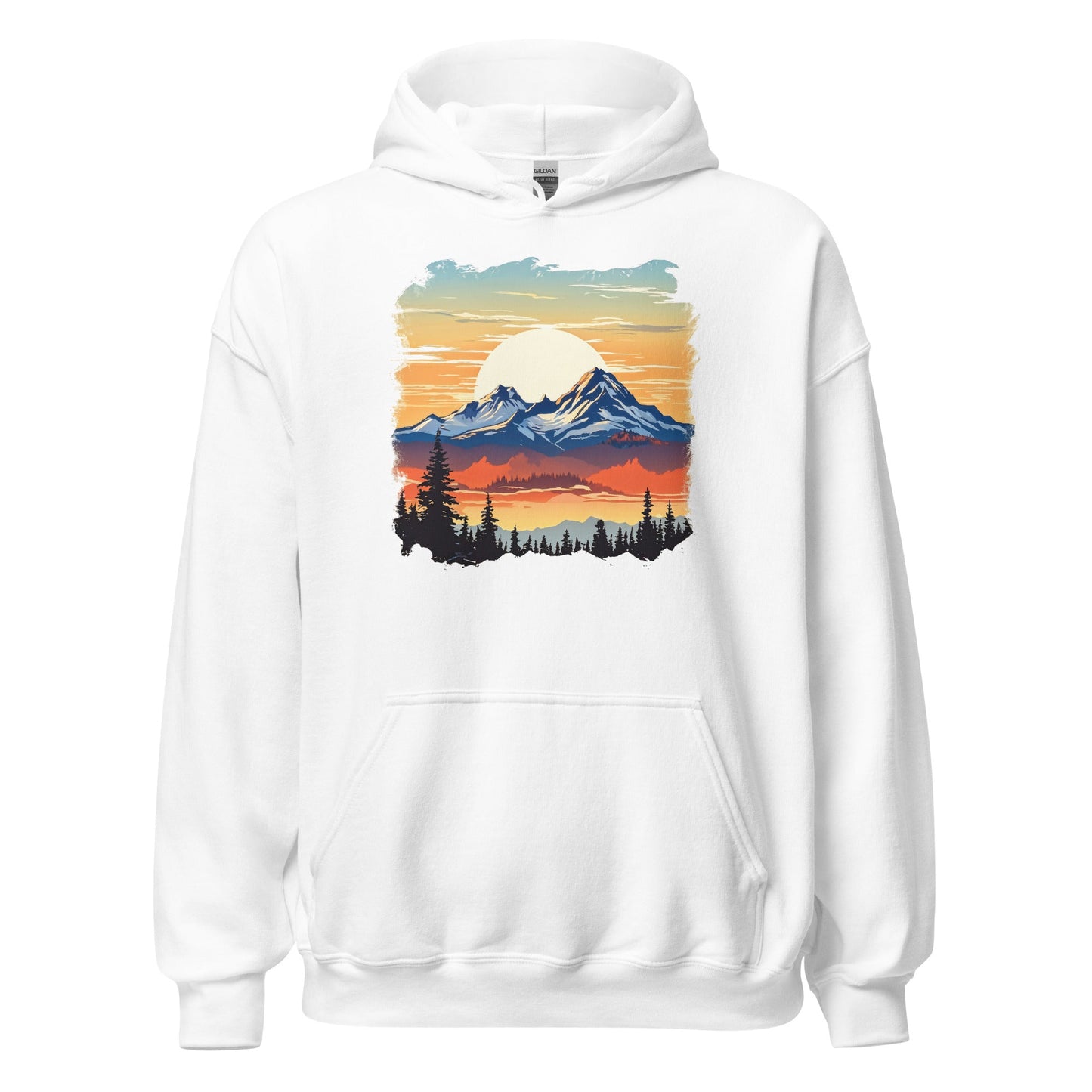 Sunset Mountains Men's (Unisex) Hoodie - Hoodies - Discovery Co.