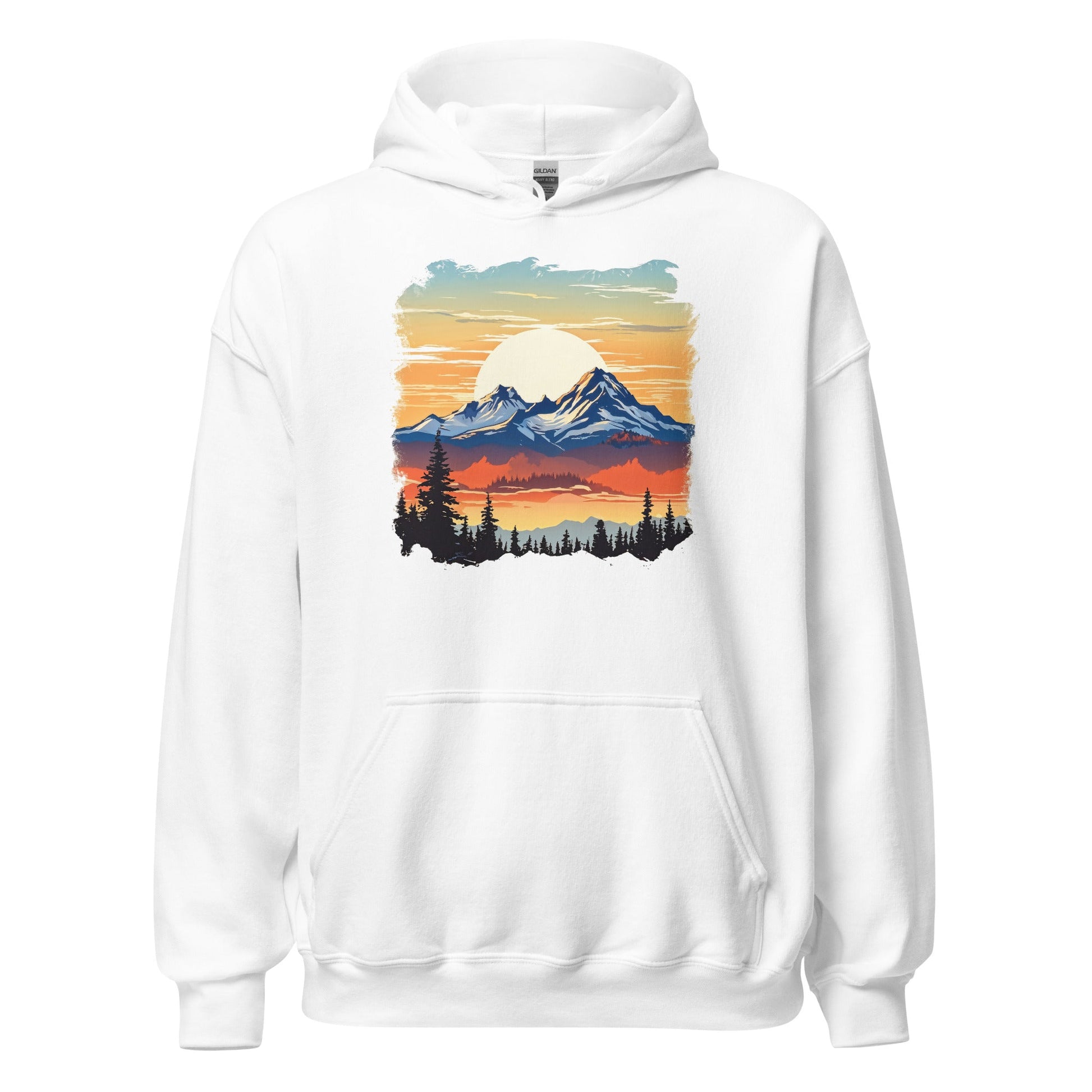 Sunset Mountains Men's (Unisex) Hoodie - Hoodies - Discovery Co.