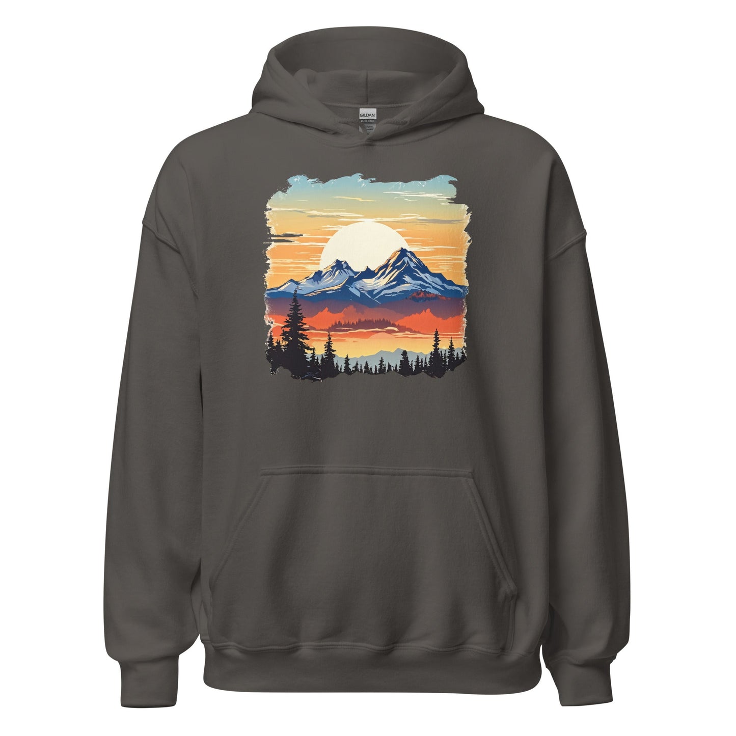 Sunset Mountains Men's (Unisex) Hoodie - Hoodies - Discovery Co.