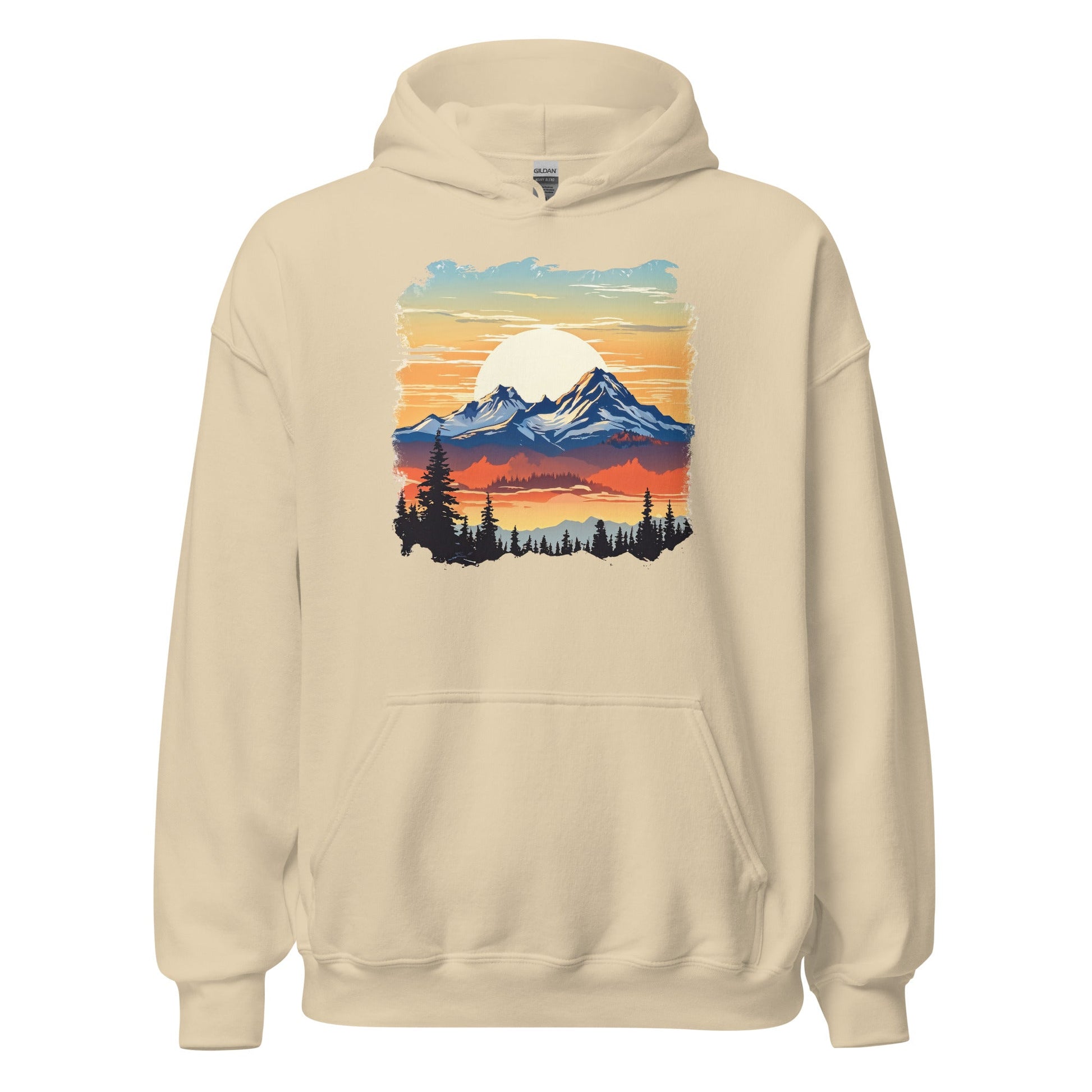 Sunset Mountains Men's (Unisex) Hoodie - Hoodies - Discovery Co.