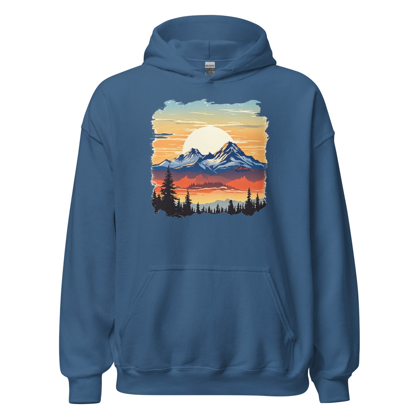 Sunset Mountains Men's (Unisex) Hoodie - Hoodies - Discovery Co.