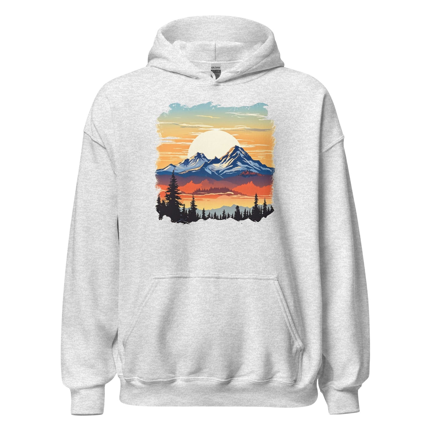 Sunset Mountains Men's (Unisex) Hoodie - Hoodies - Discovery Co.