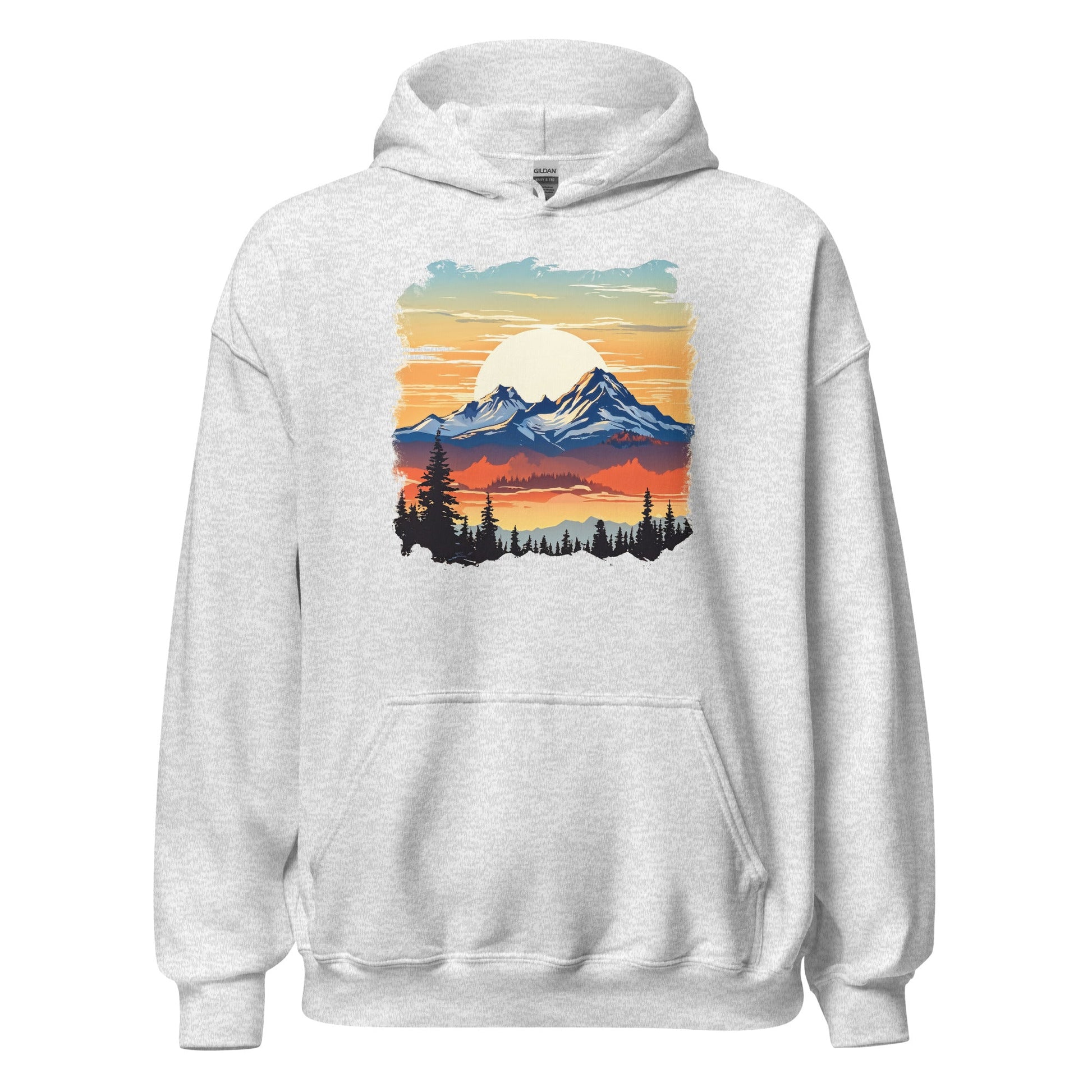 Sunset Mountains Men's (Unisex) Hoodie - Hoodies - Discovery Co.