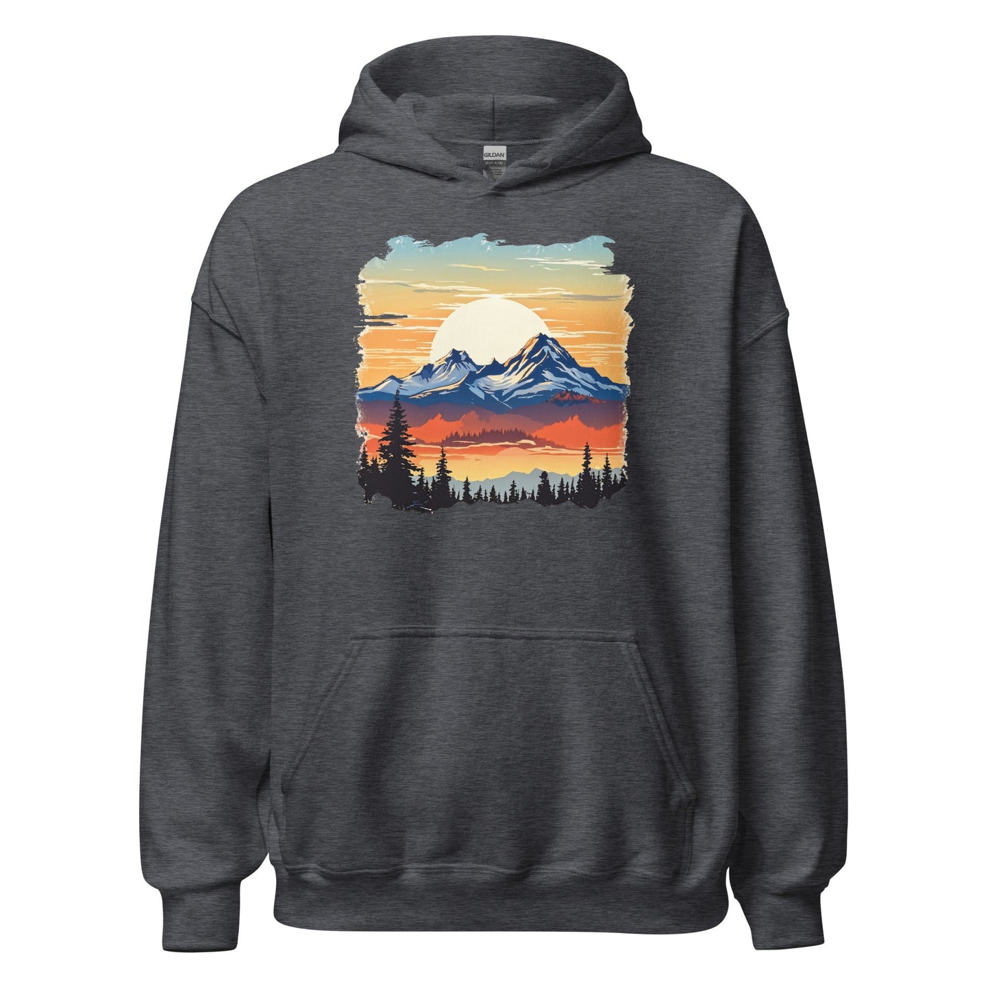 Sunset Mountains Men's (Unisex) Hoodie - Hoodies - Discovery Co.