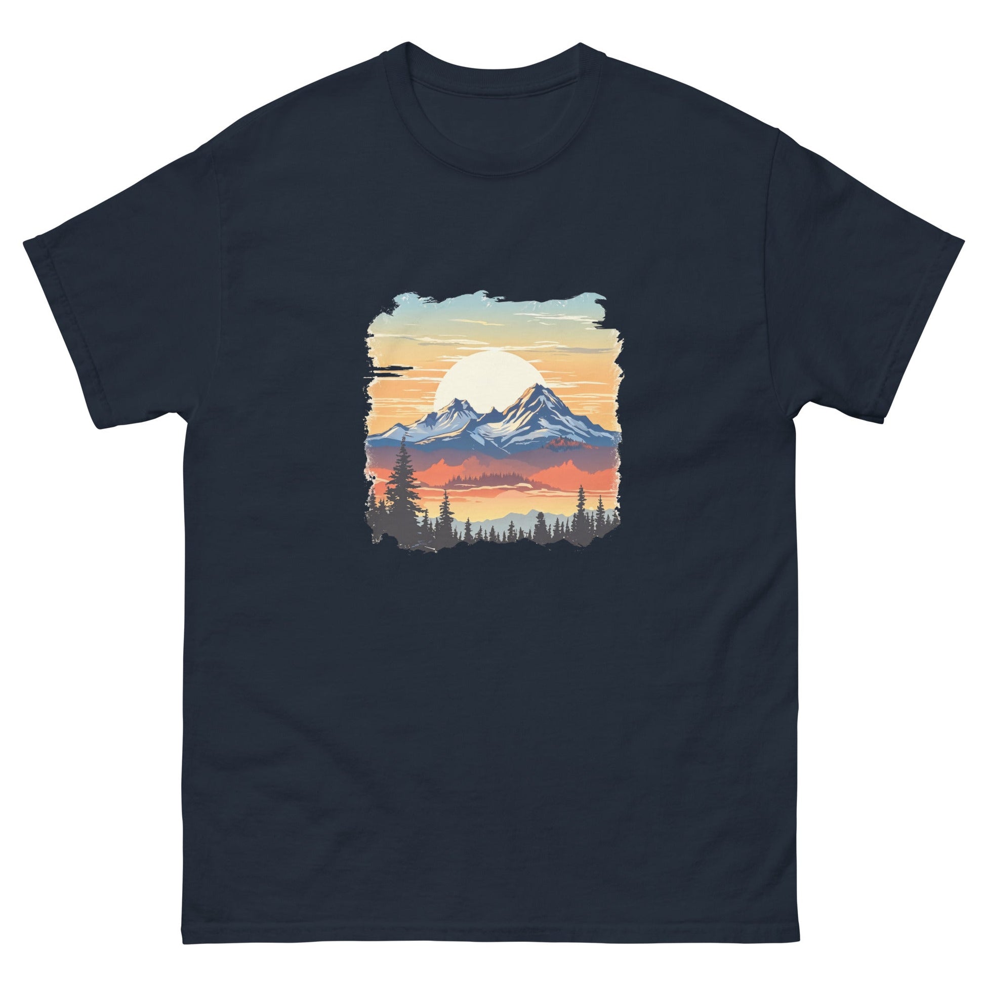 Sunset Mountains Women's Classic Tee - Women's Shirts - Discovery Co.