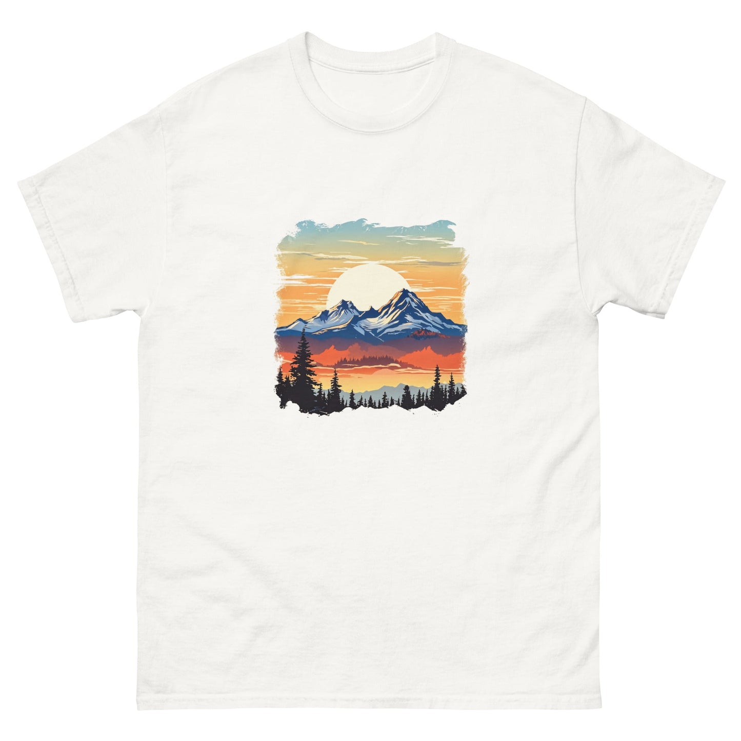 Sunset Mountains Women's Classic Tee - Women's Shirts - Discovery Co.