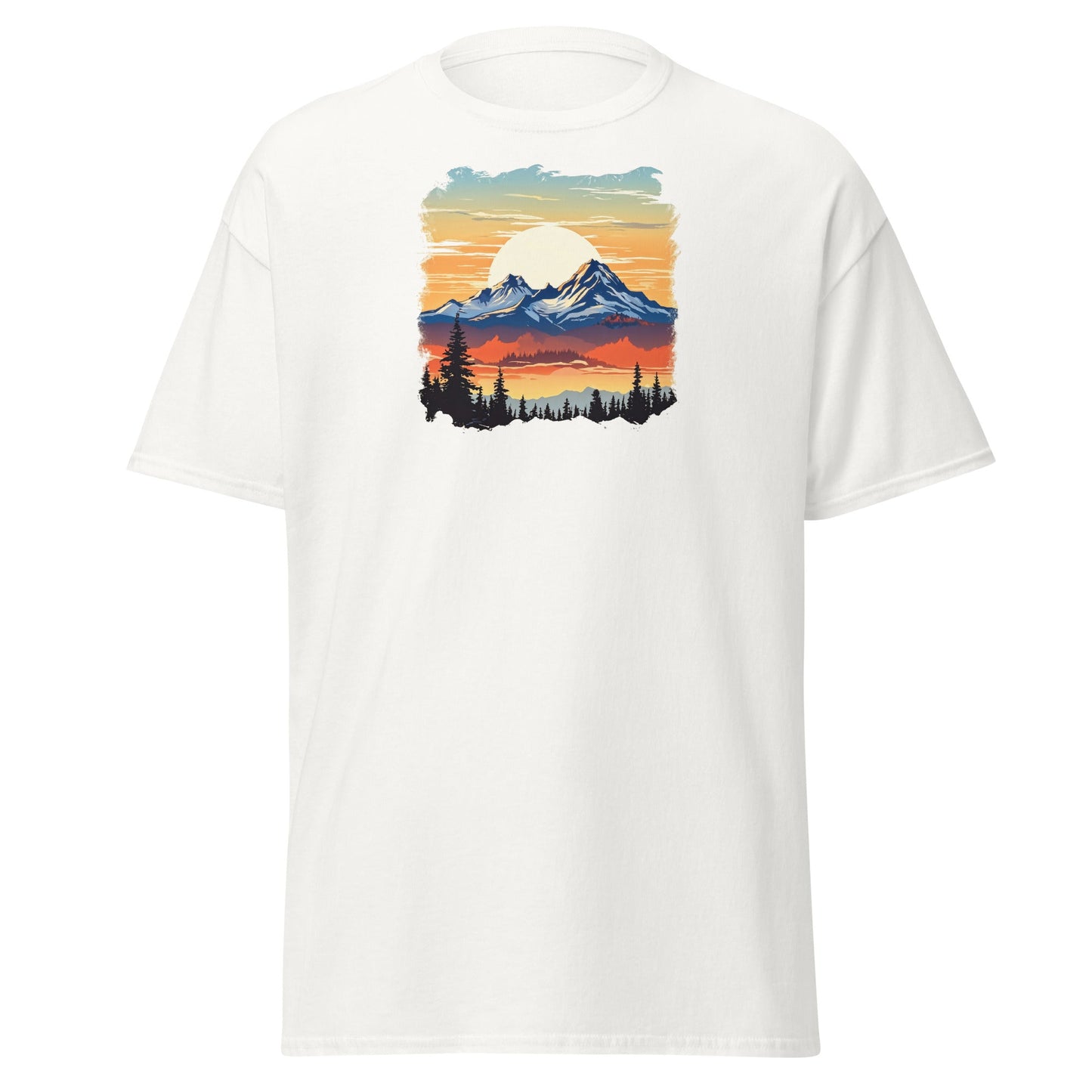 Sunset Mountains Women's (Unisex) Classic Tee - Women's Shirts - Discovery Co.