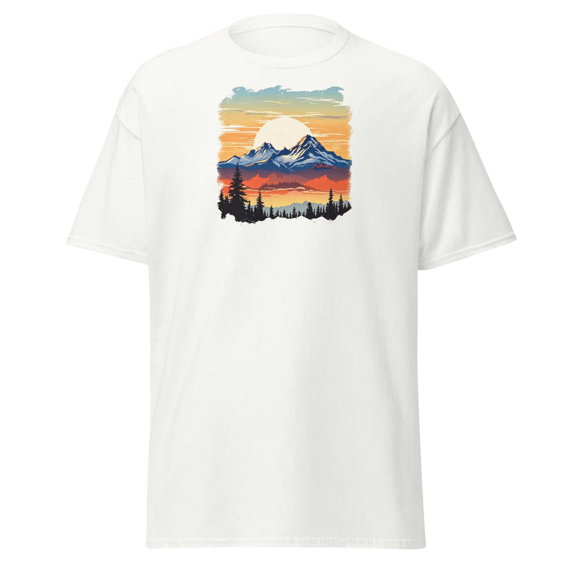 Sunset Mountains Women's (Unisex) Classic Tee - Women's Shirts - Discovery Co.