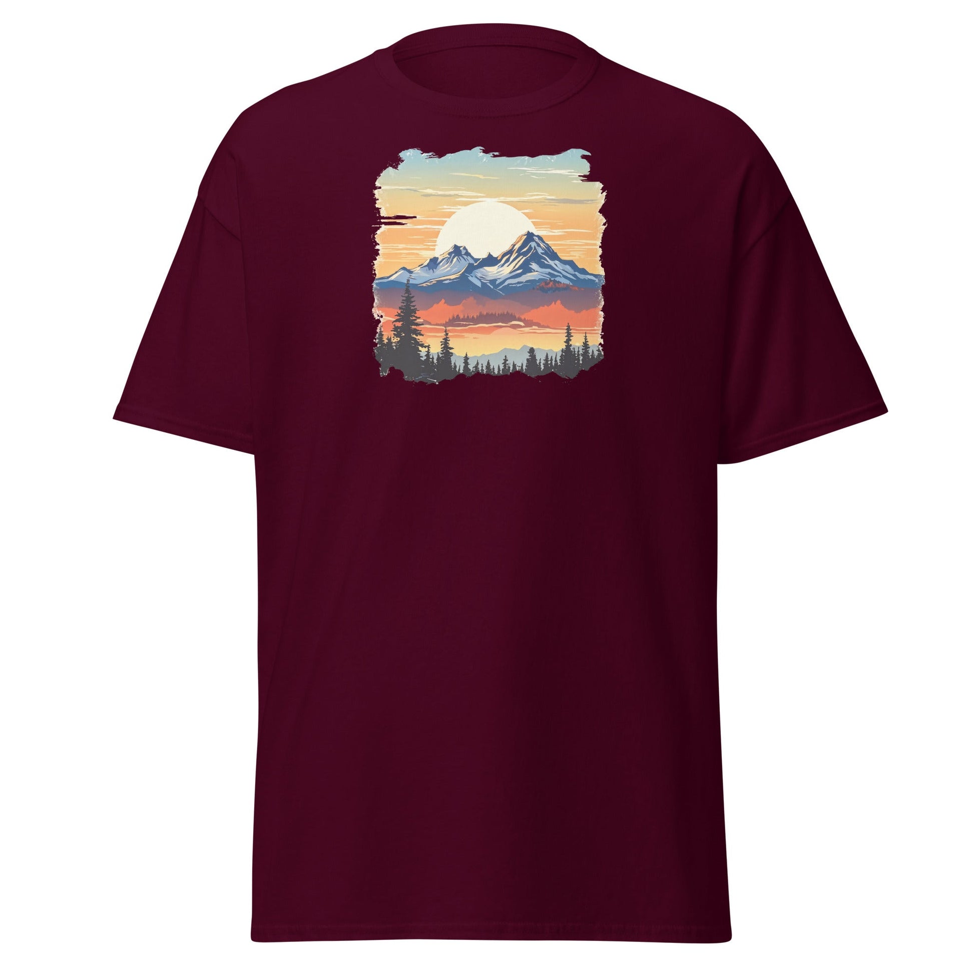 Sunset Mountains Women's (Unisex) Classic Tee - Women's Shirts - Discovery Co.