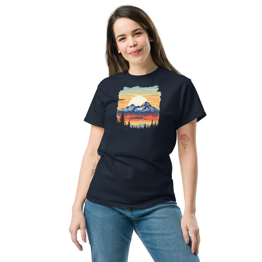 Sunset Mountains Women's (Unisex) Classic Tee - Women's Shirts - Discovery Co.