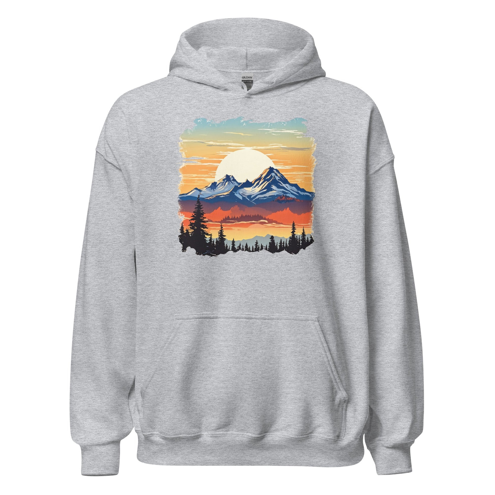 Sunset Mountains Women's (Unisex) Hoodie - Hoodies - Discovery Co.