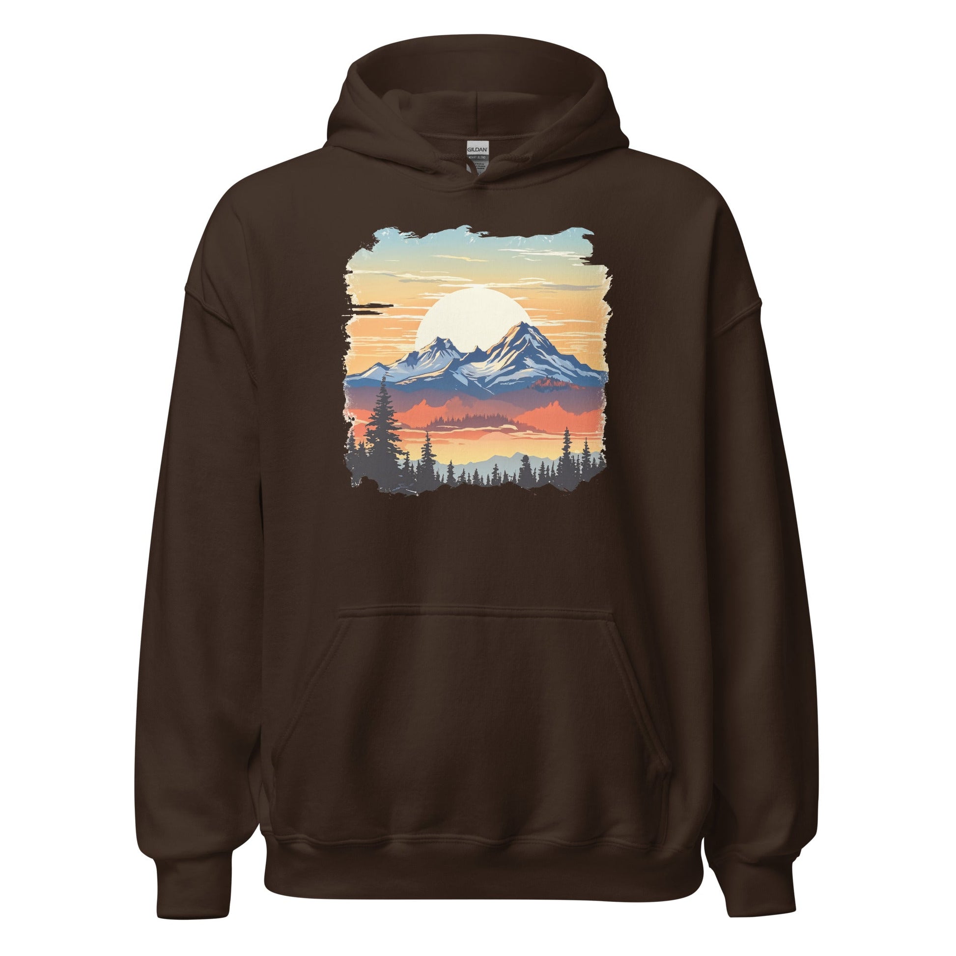 Sunset Mountains Women's (Unisex) Hoodie - Hoodies - Discovery Co.