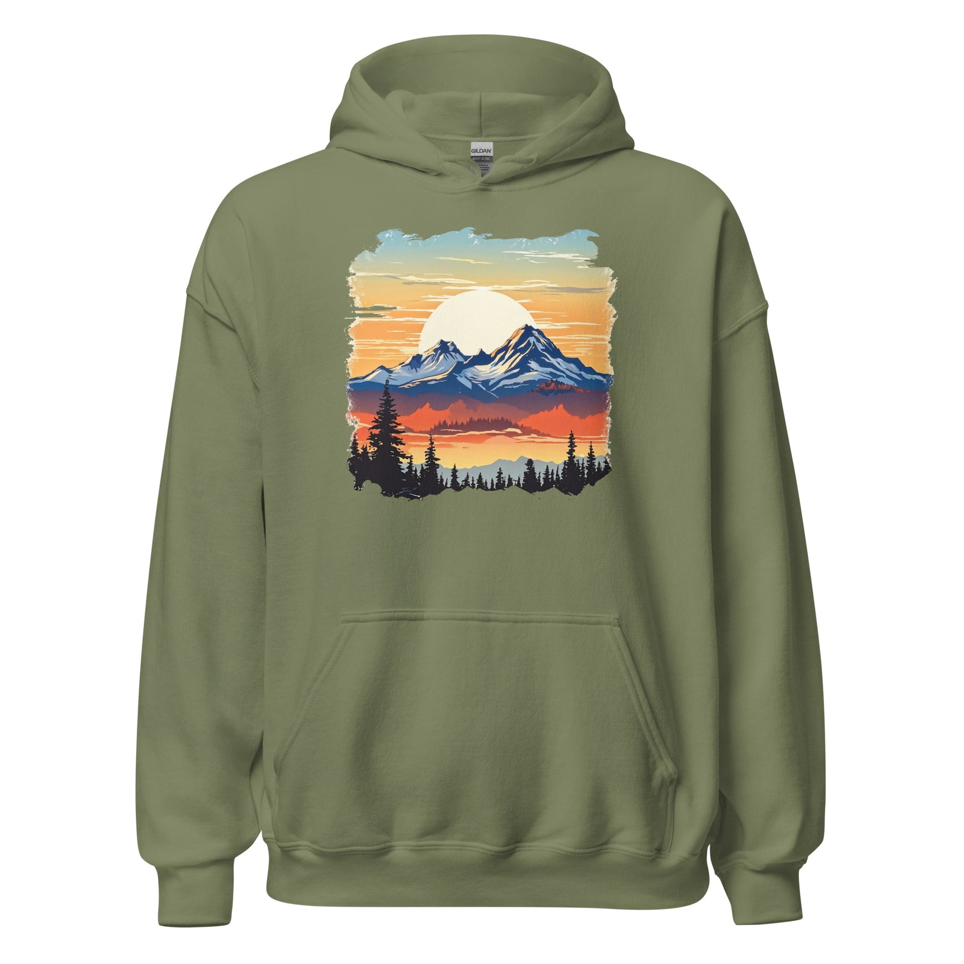 Sunset Mountains Women's (Unisex) Hoodie - Hoodies - Discovery Co.