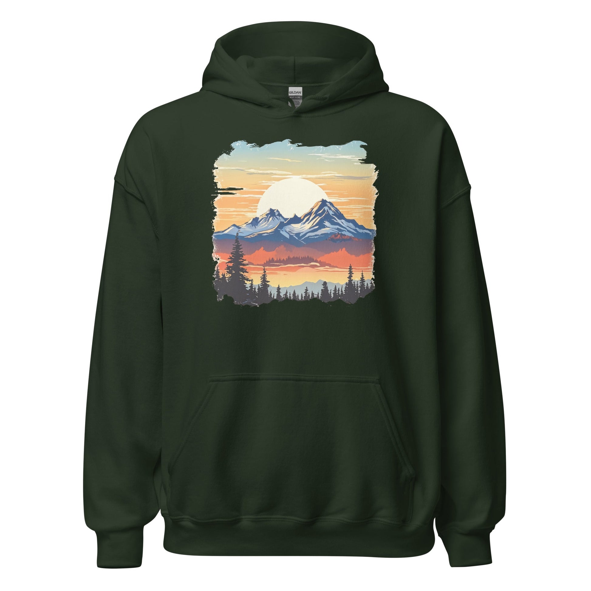 Sunset Mountains Women's (Unisex) Hoodie - Hoodies - Discovery Co.