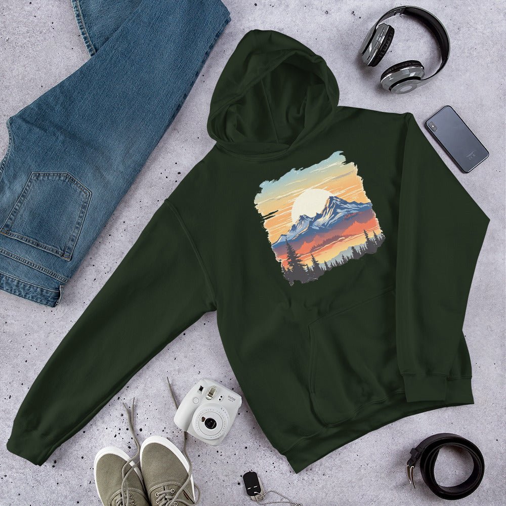 Sunset Mountains Women's (Unisex) Hoodie - Hoodies - Discovery Co.