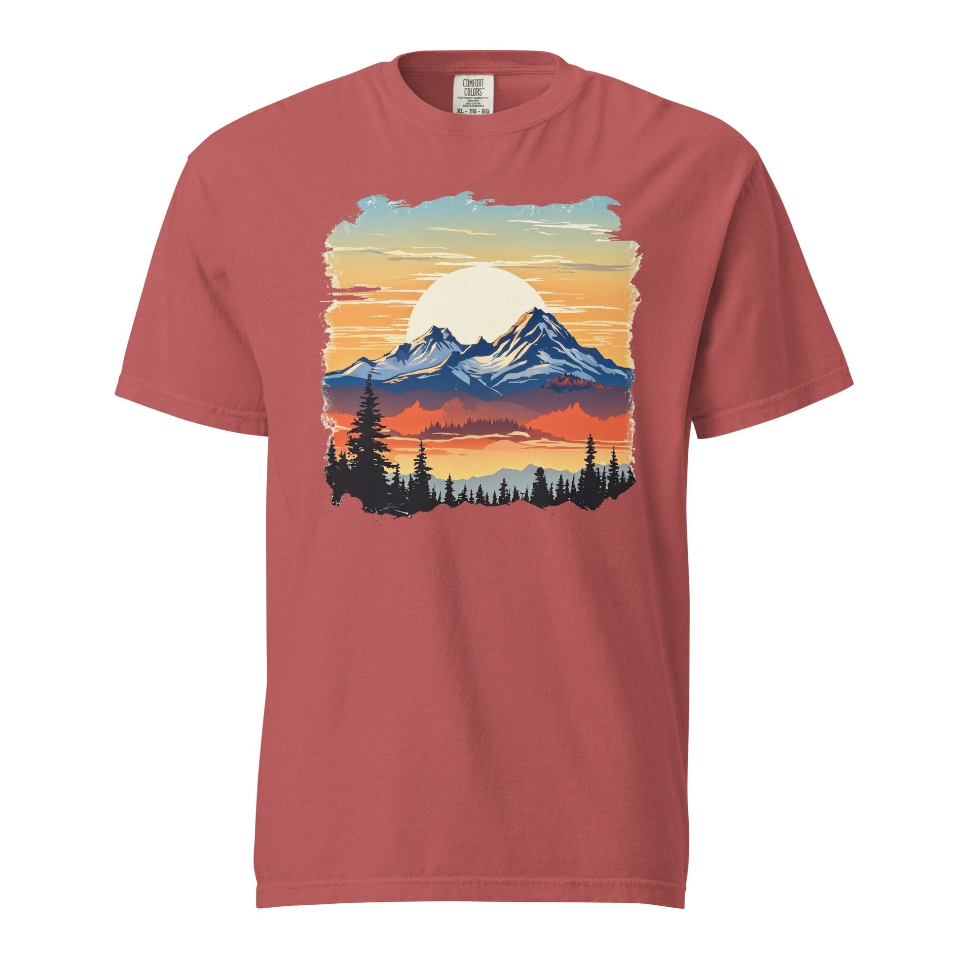 Sunset Mountains Women's (Unisex) Premium Tee - Women's Shirts - Discovery Co.