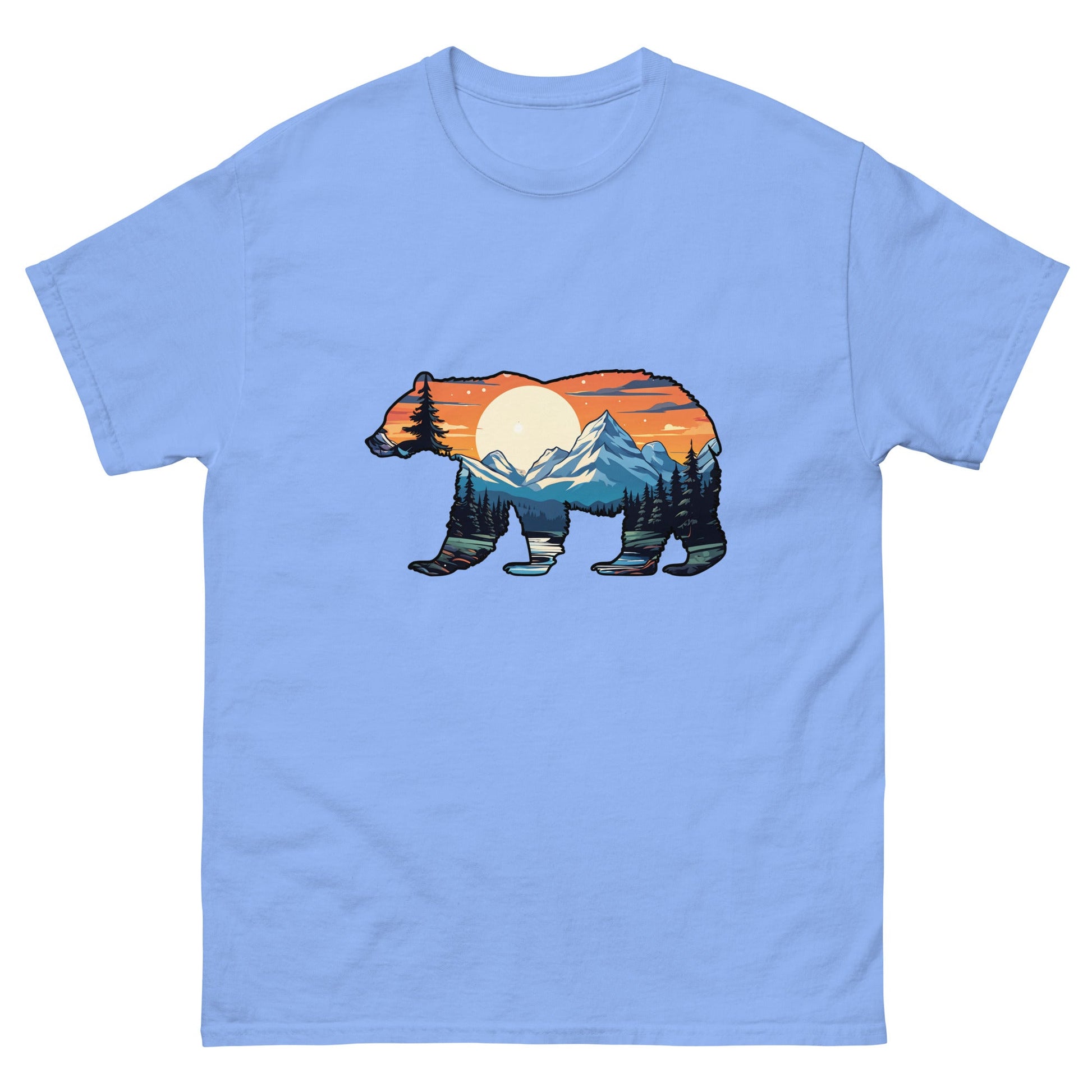 Sunset Over Mountains Bear Men's Classic Tee - Men's Shirts - Discovery Co.