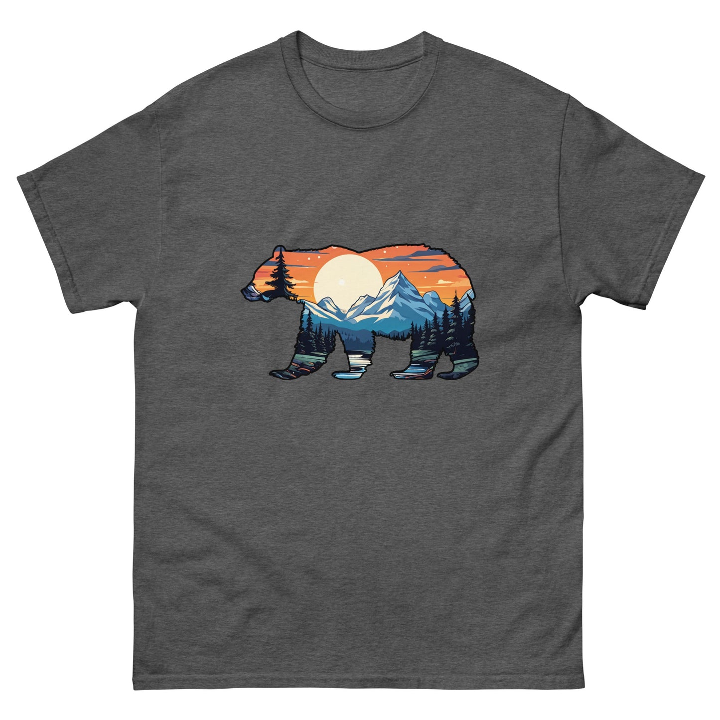 Sunset Over Mountains Bear Women's Classic Tee - Women's Shirts - Discovery Co.