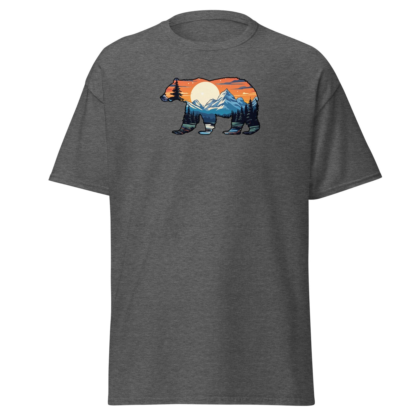 Sunset Over Mountains Bear Women's (Unisex) Classic Tee - Women's Shirts - Discovery Co.