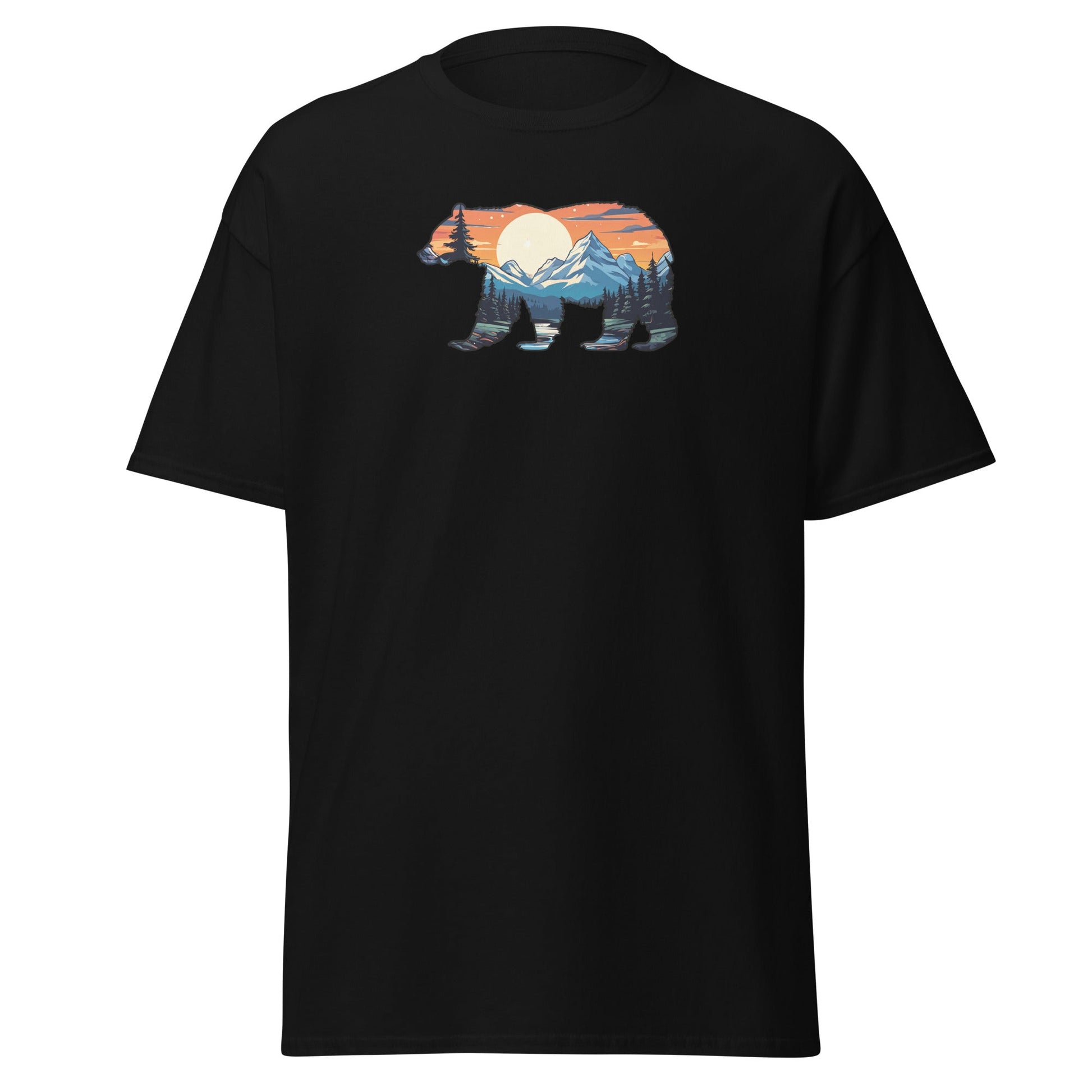 Sunset Over Mountains Bear Women's (Unisex) Classic Tee - Women's Shirts - Discovery Co.