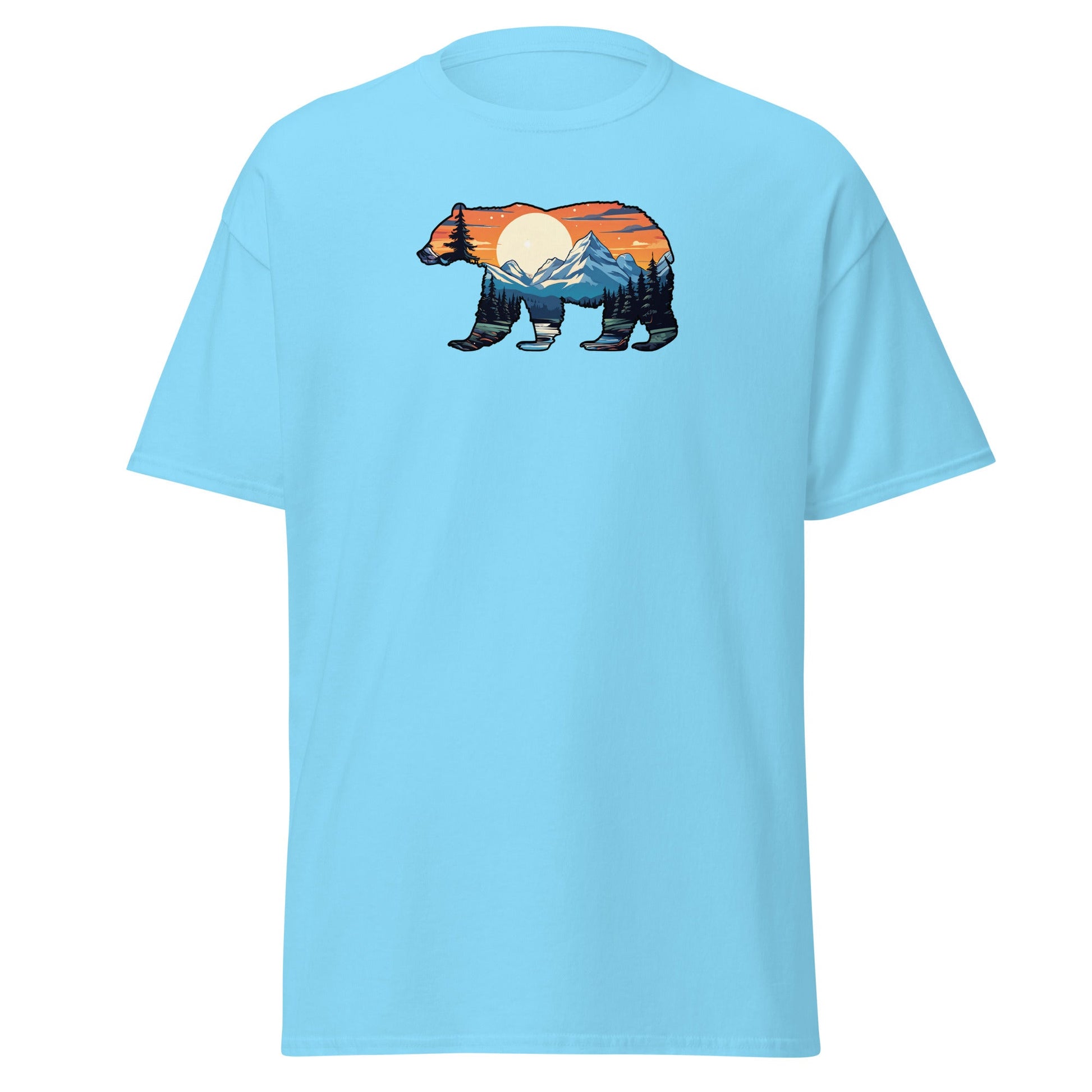Sunset Over Mountains Bear Women's (Unisex) Classic Tee - Women's Shirts - Discovery Co.