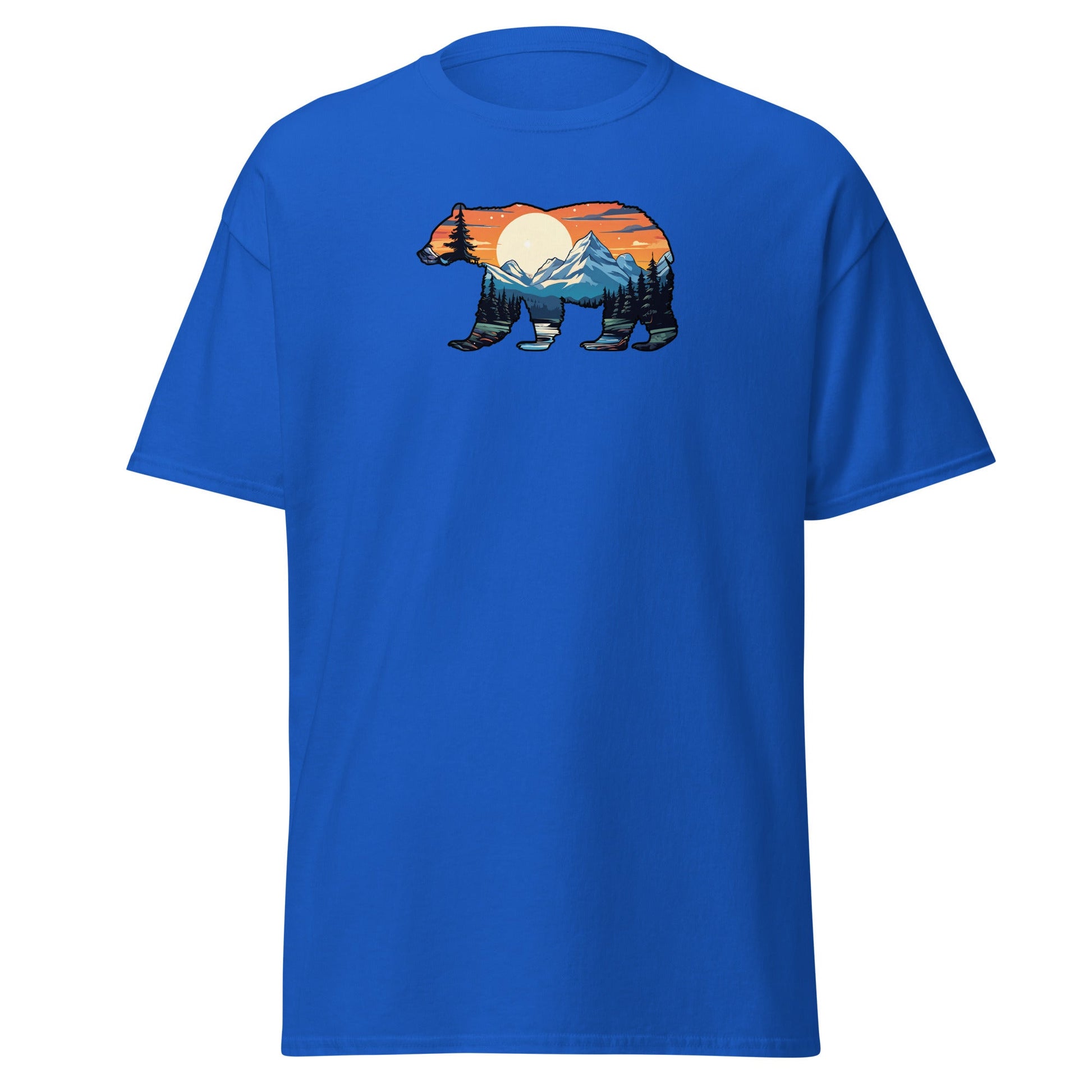Sunset Over Mountains Bear Women's (Unisex) Classic Tee - Women's Shirts - Discovery Co.
