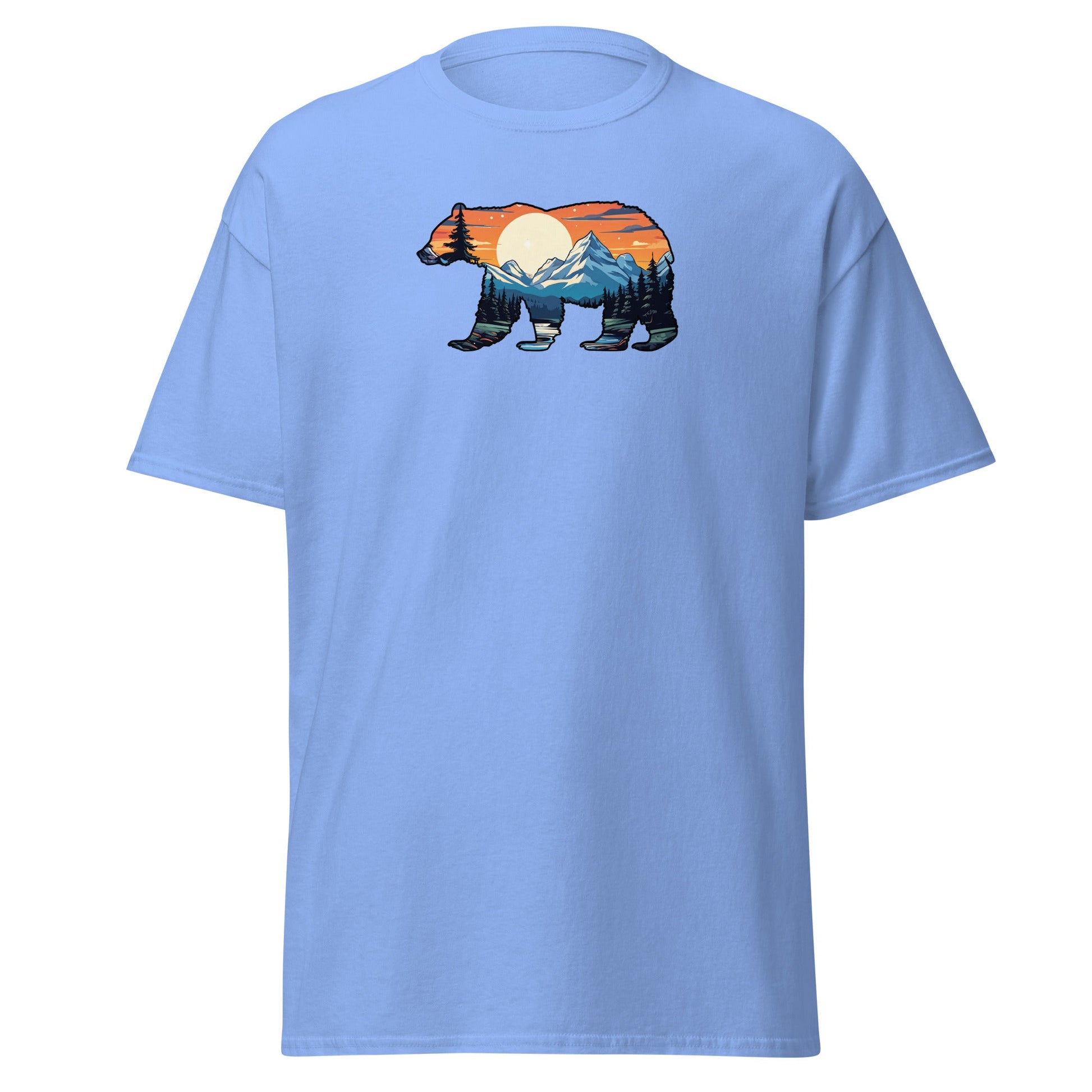 Sunset Over Mountains Bear Women's (Unisex) Classic Tee - Women's Shirts - Discovery Co.