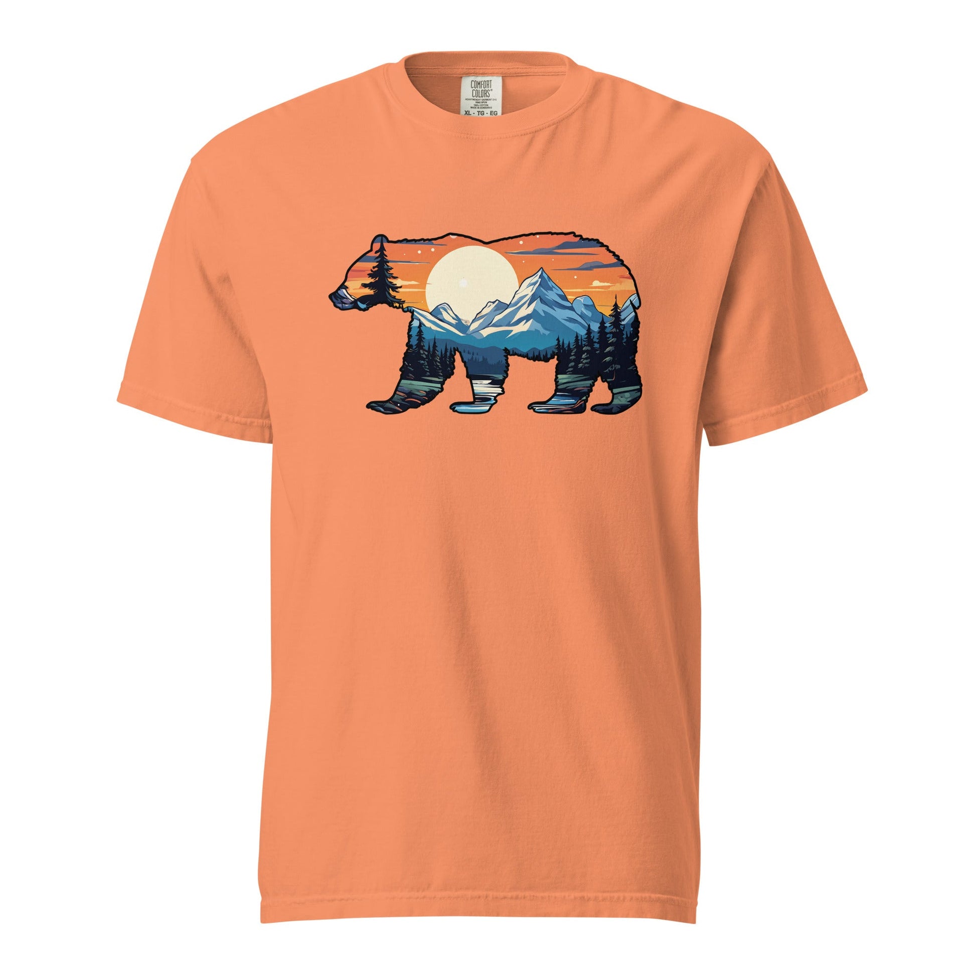 Sunset Over Mountains Bear Women's (Unisex) Premium Tee - Women's Shirts - Discovery Co.
