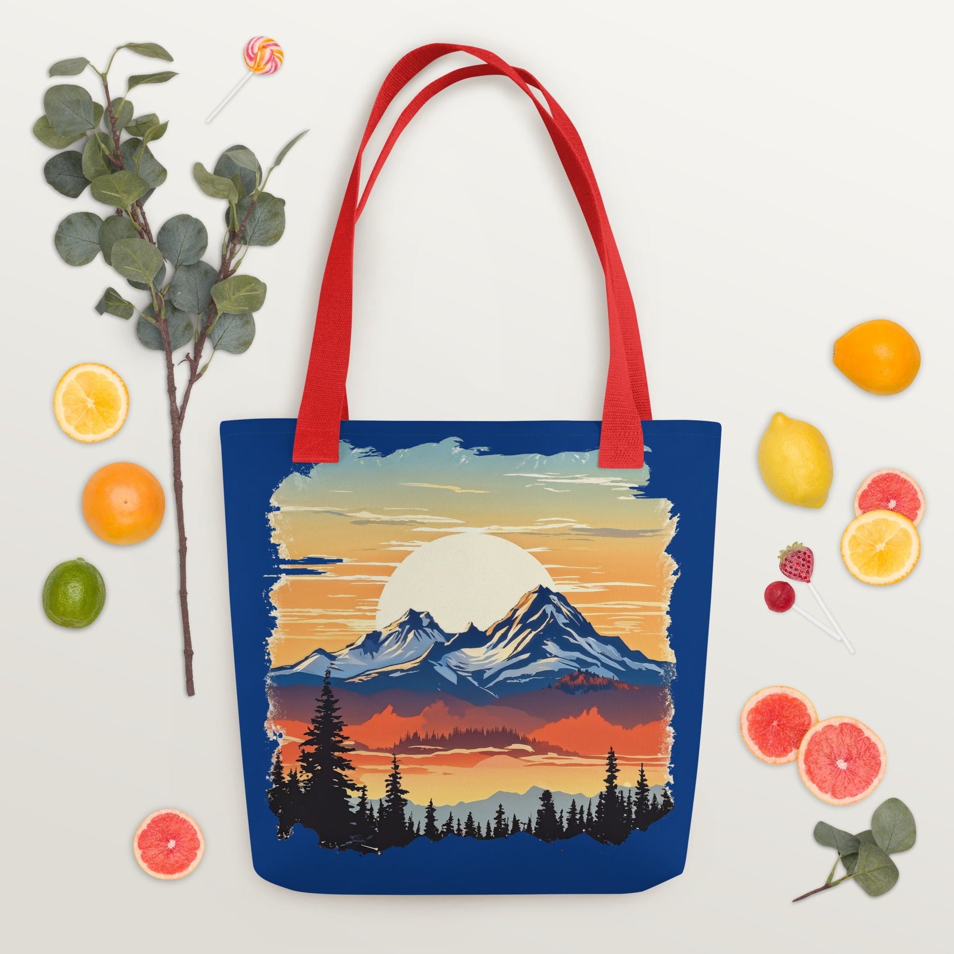 Sunset Over Mountains Tote Bag - Tote Bags - Discovery Co.