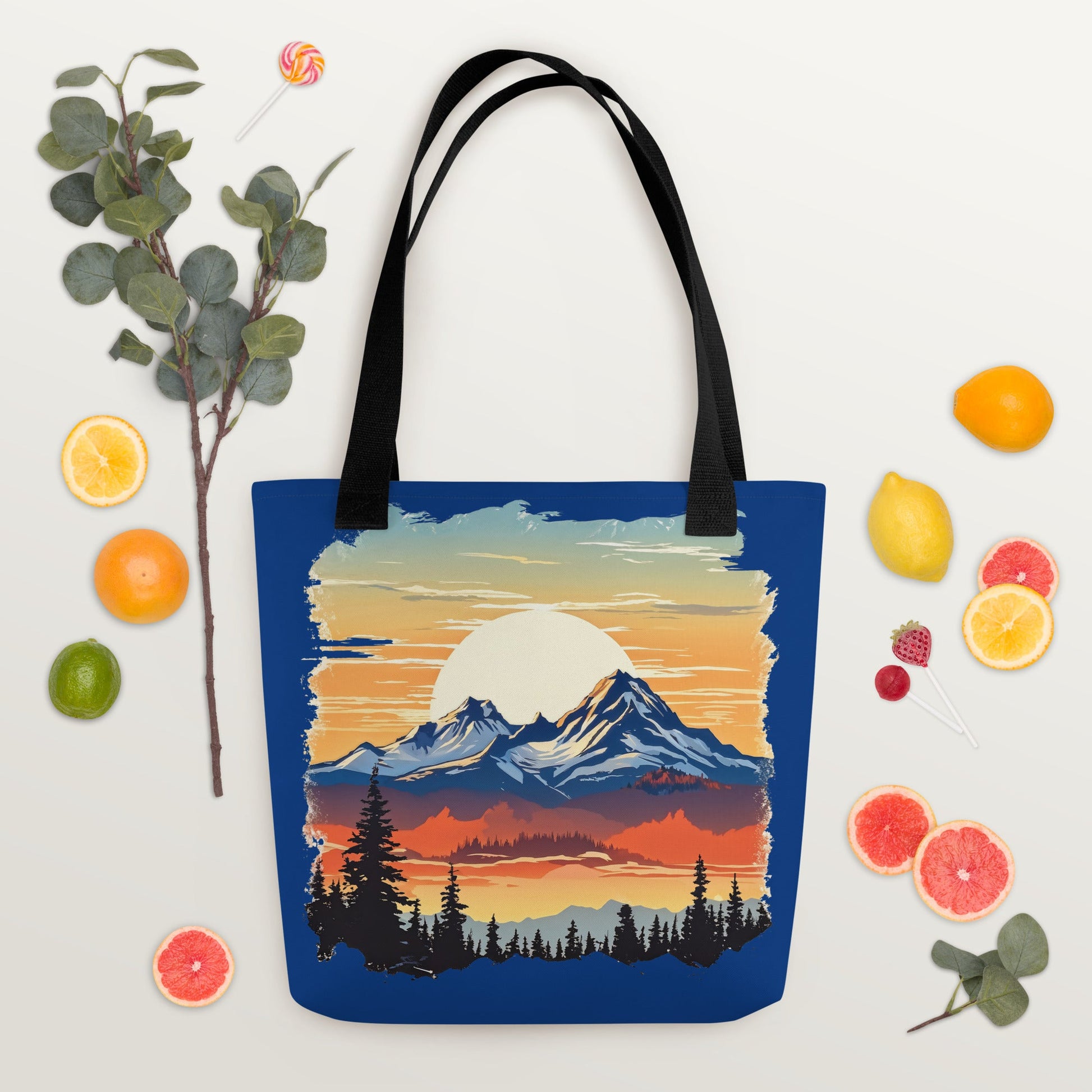 Sunset Over Mountains Tote Bag - Tote Bags - Discovery Co.