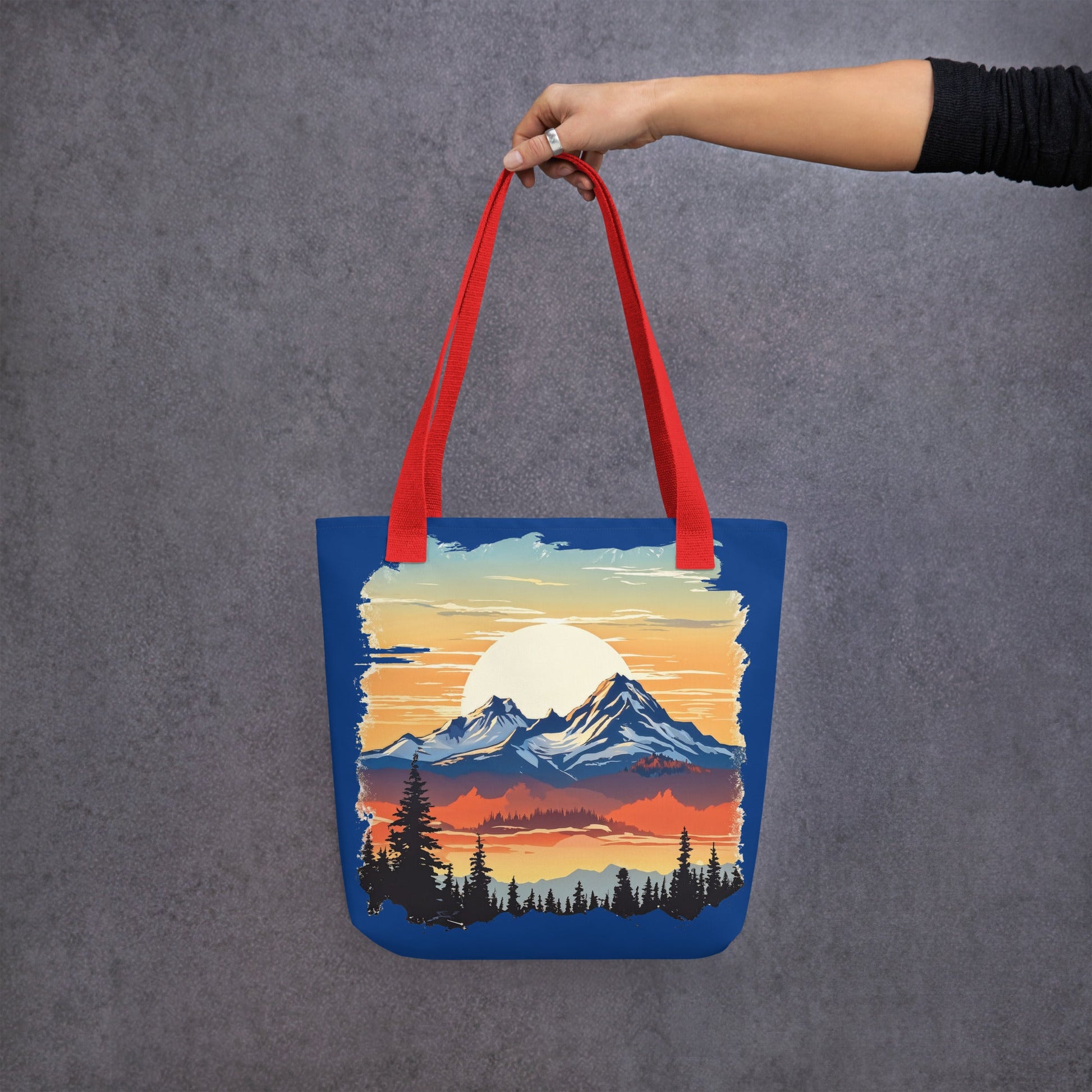 Sunset Over Mountains Tote Bag - Tote Bags - Discovery Co.