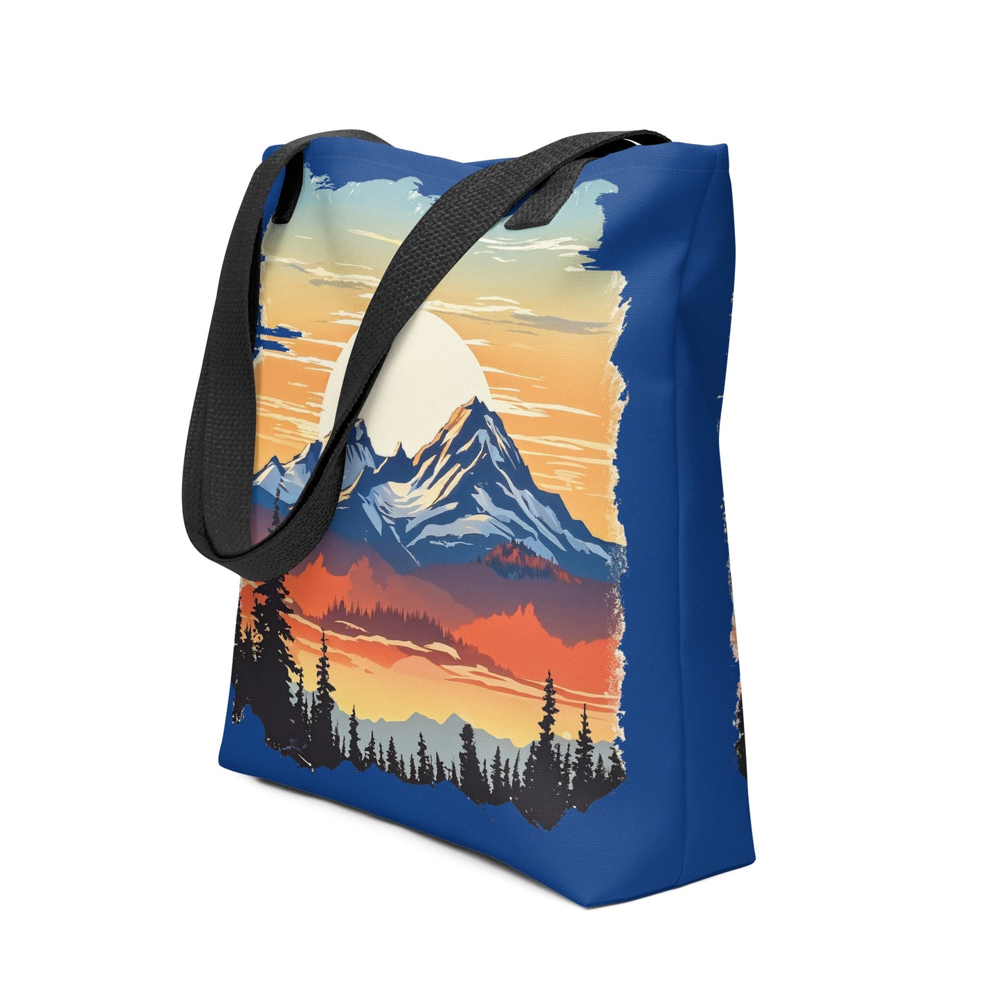 Sunset Over Mountains Tote Bag - Tote Bags - Discovery Co.