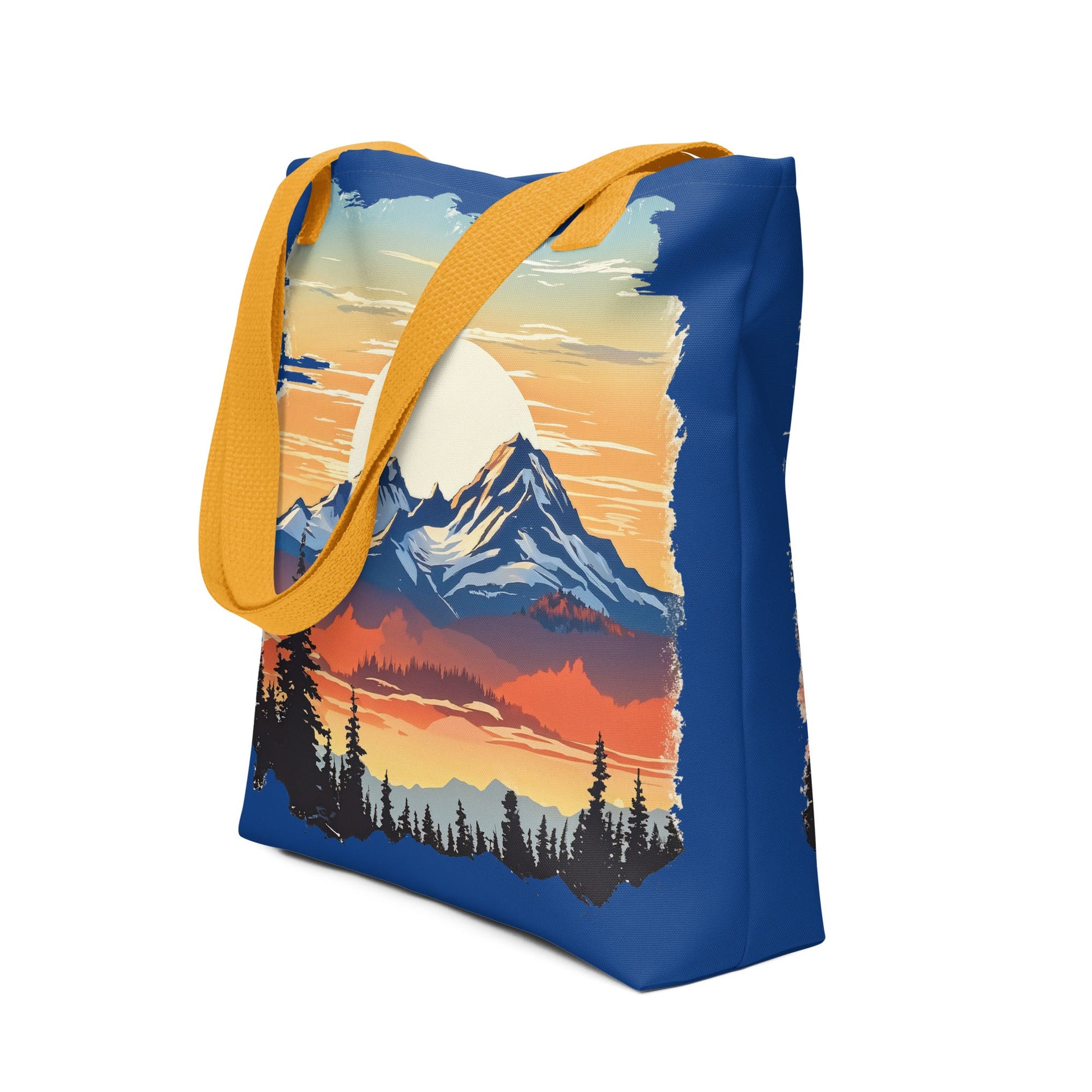 Sunset Over Mountains Tote Bag - Tote Bags - Discovery Co.