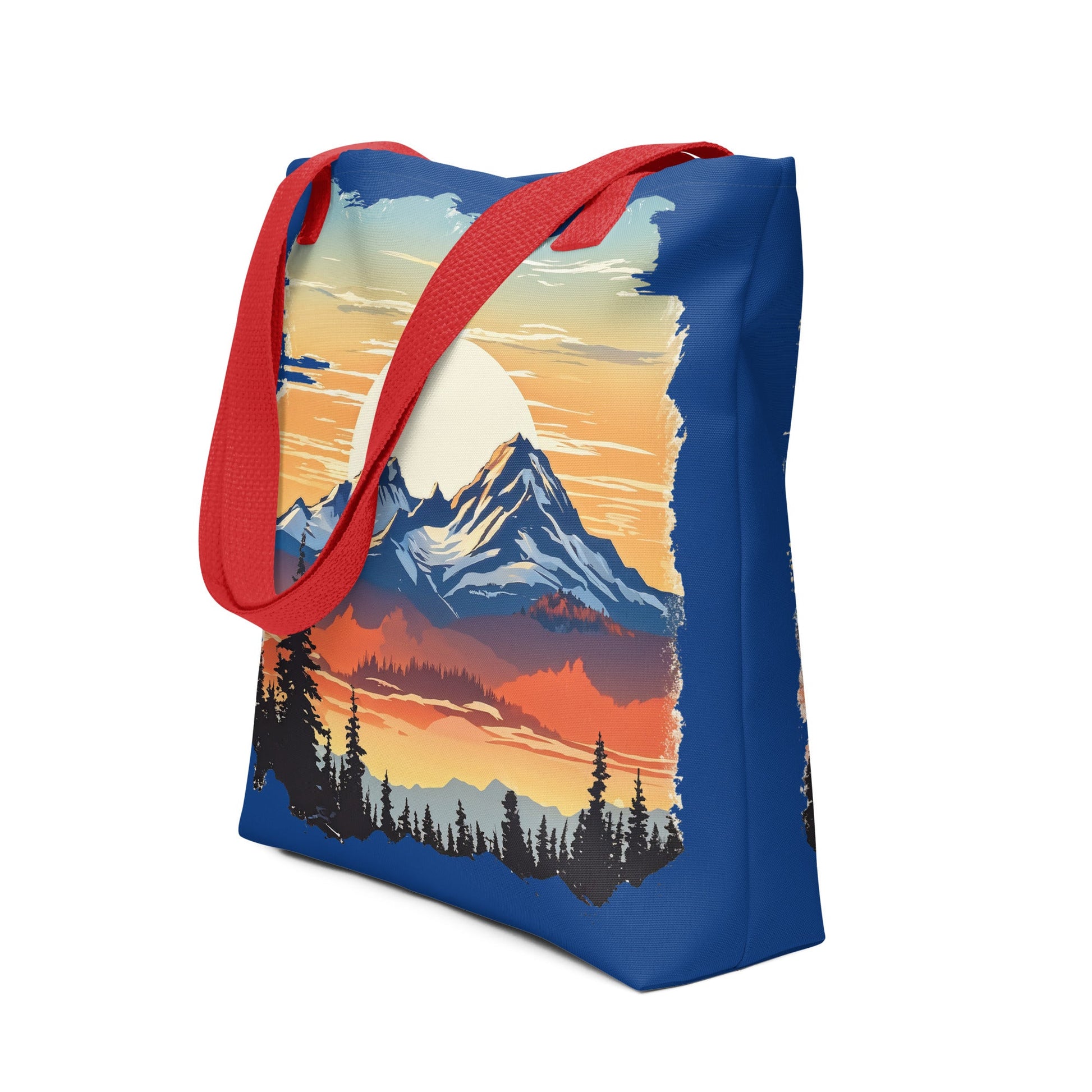 Sunset Over Mountains Tote Bag - Tote Bags - Discovery Co.