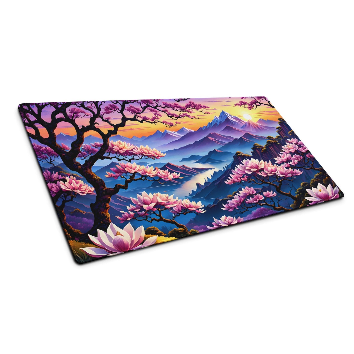 Sunset Over Pink Landscape Gaming Mouse Pad - Mouse Pads - Discovery Co.