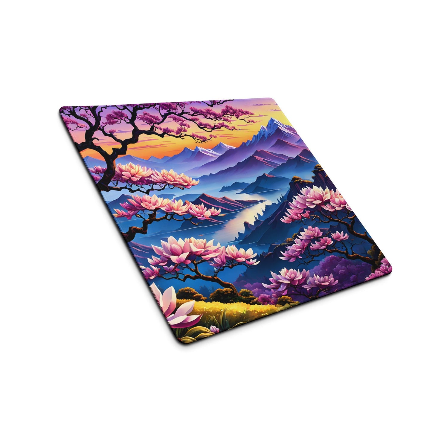 Sunset Over Pink Landscape Gaming Mouse Pad - Mouse Pads - Discovery Co.