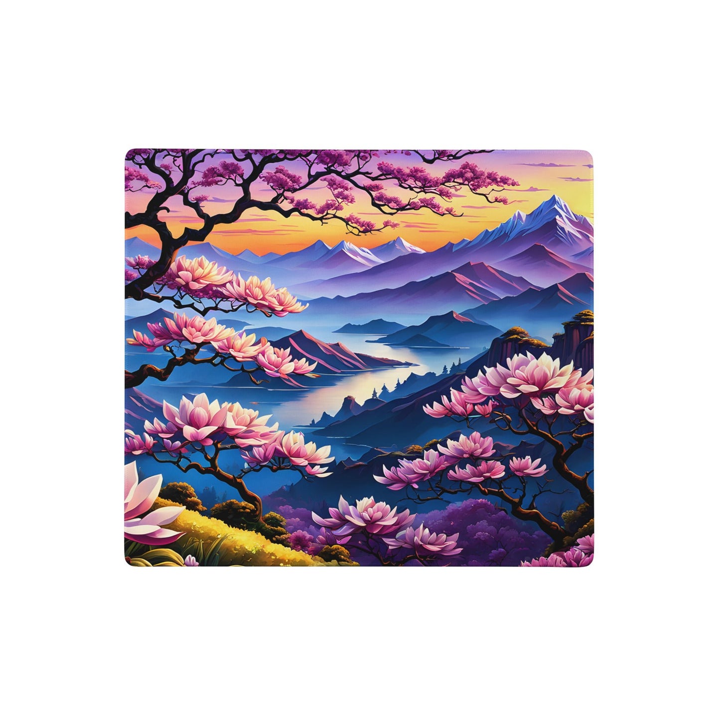 Sunset Over Pink Landscape Gaming Mouse Pad - Mouse Pads - Discovery Co.