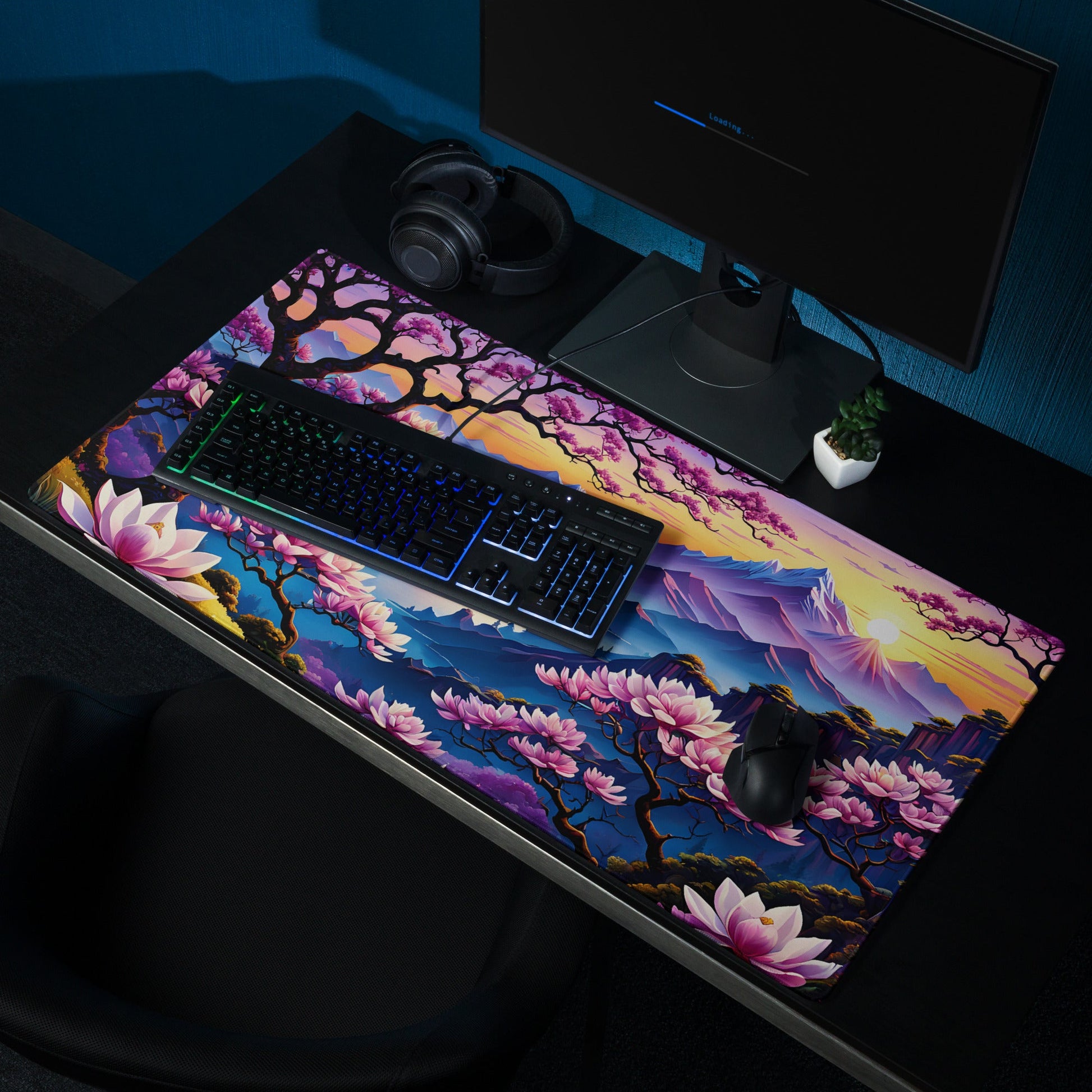 Sunset Over Pink Landscape Gaming Mouse Pad - Mouse Pads - Discovery Co.