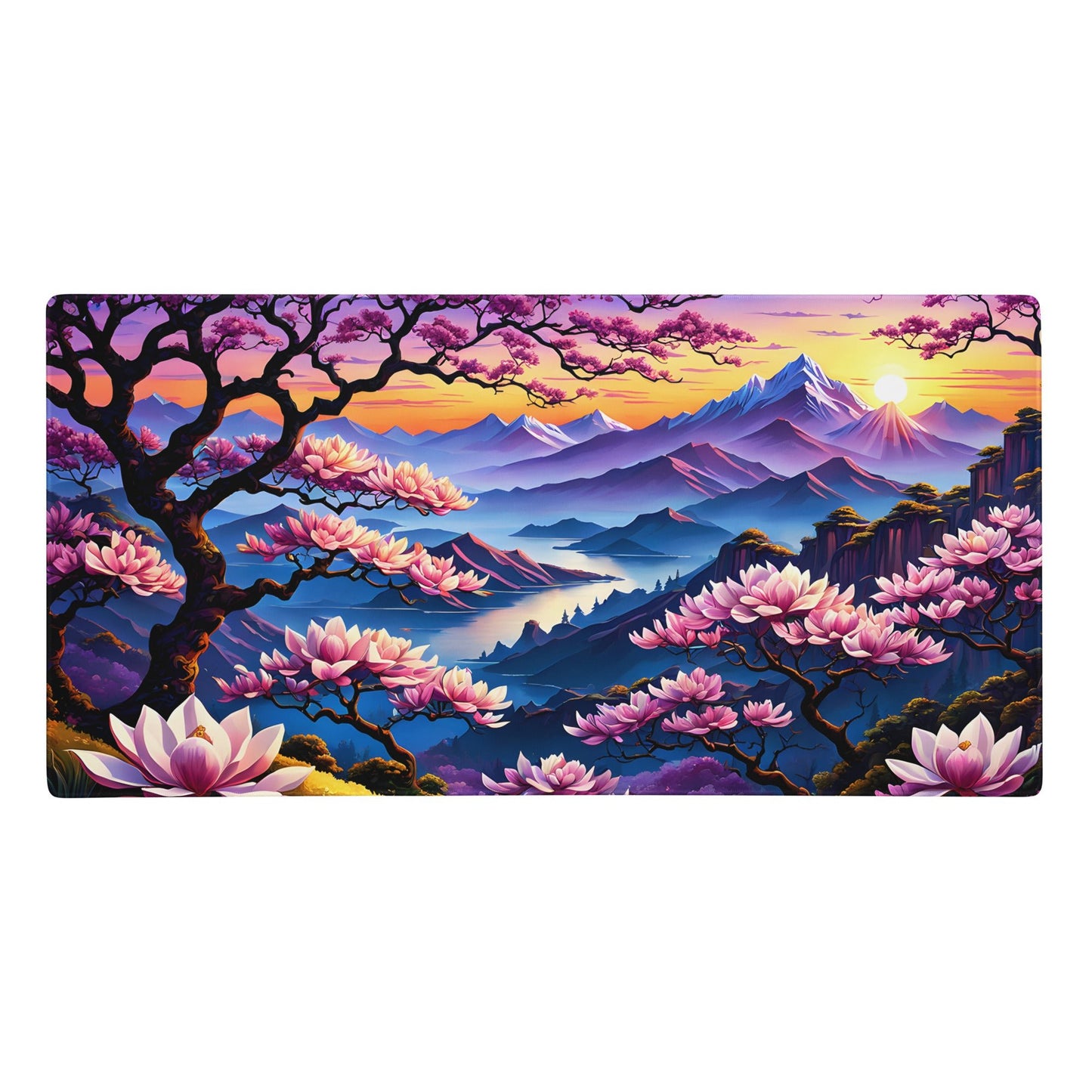 Sunset Over Pink Landscape Gaming Mouse Pad - Mouse Pads - Discovery Co.