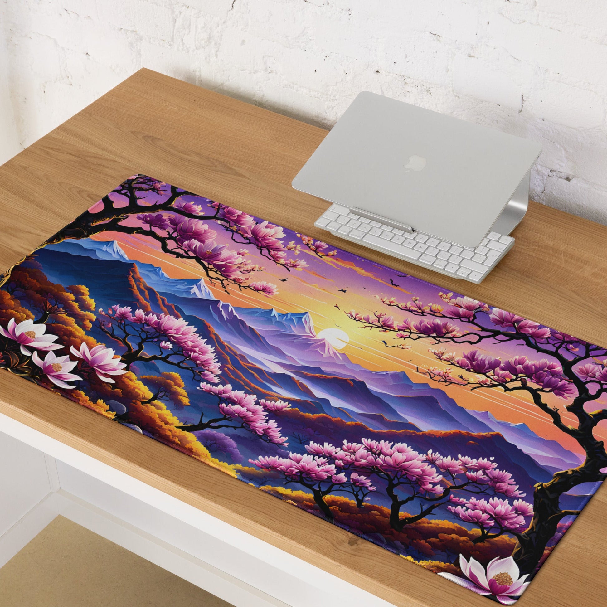 Sunset Over Pink Landscape II Gaming Mouse Pad - Mouse Pads - Discovery Co.